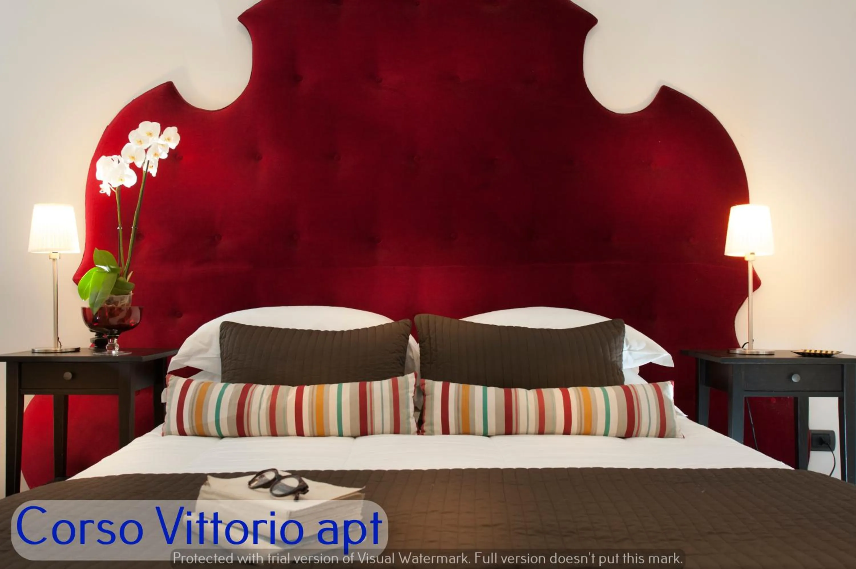 Bedroom, Bed in Corso Vittorio Apartments