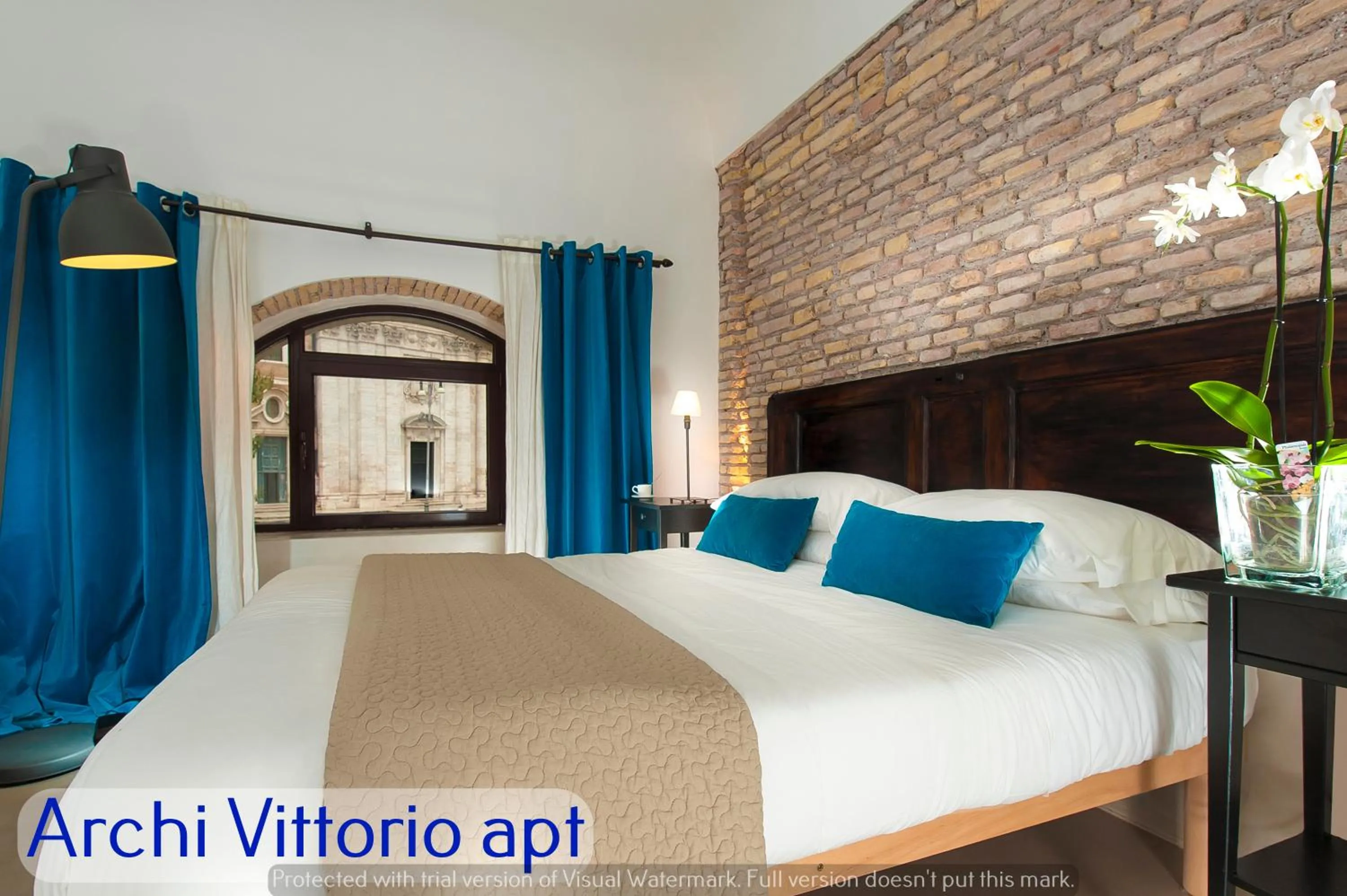 Bedroom, Bed in Corso Vittorio Apartments