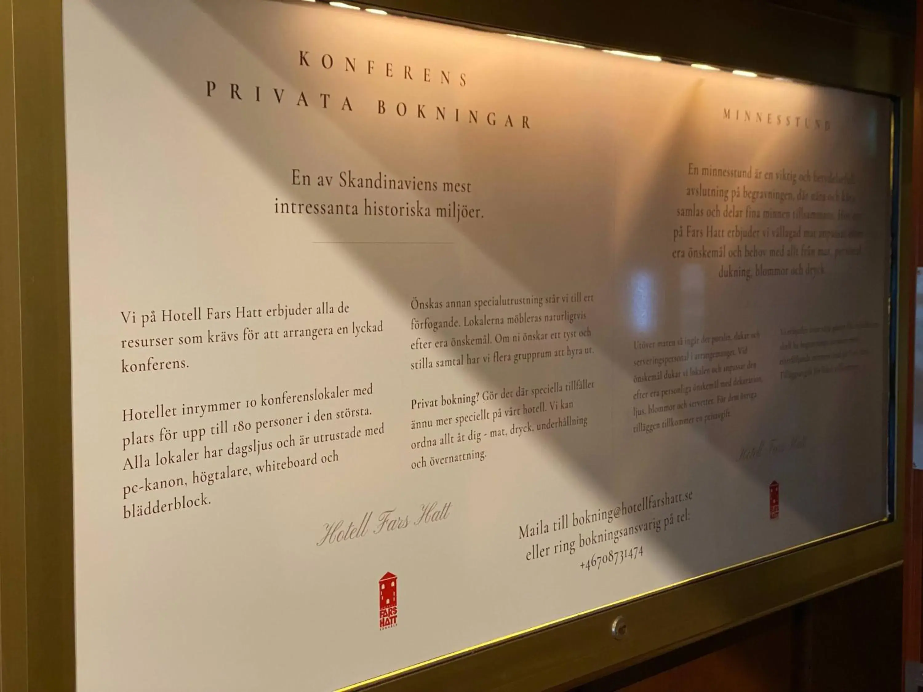 Lobby or reception in Hotel Fars Hatt Lobby or reception in Hotel Fars Hatt