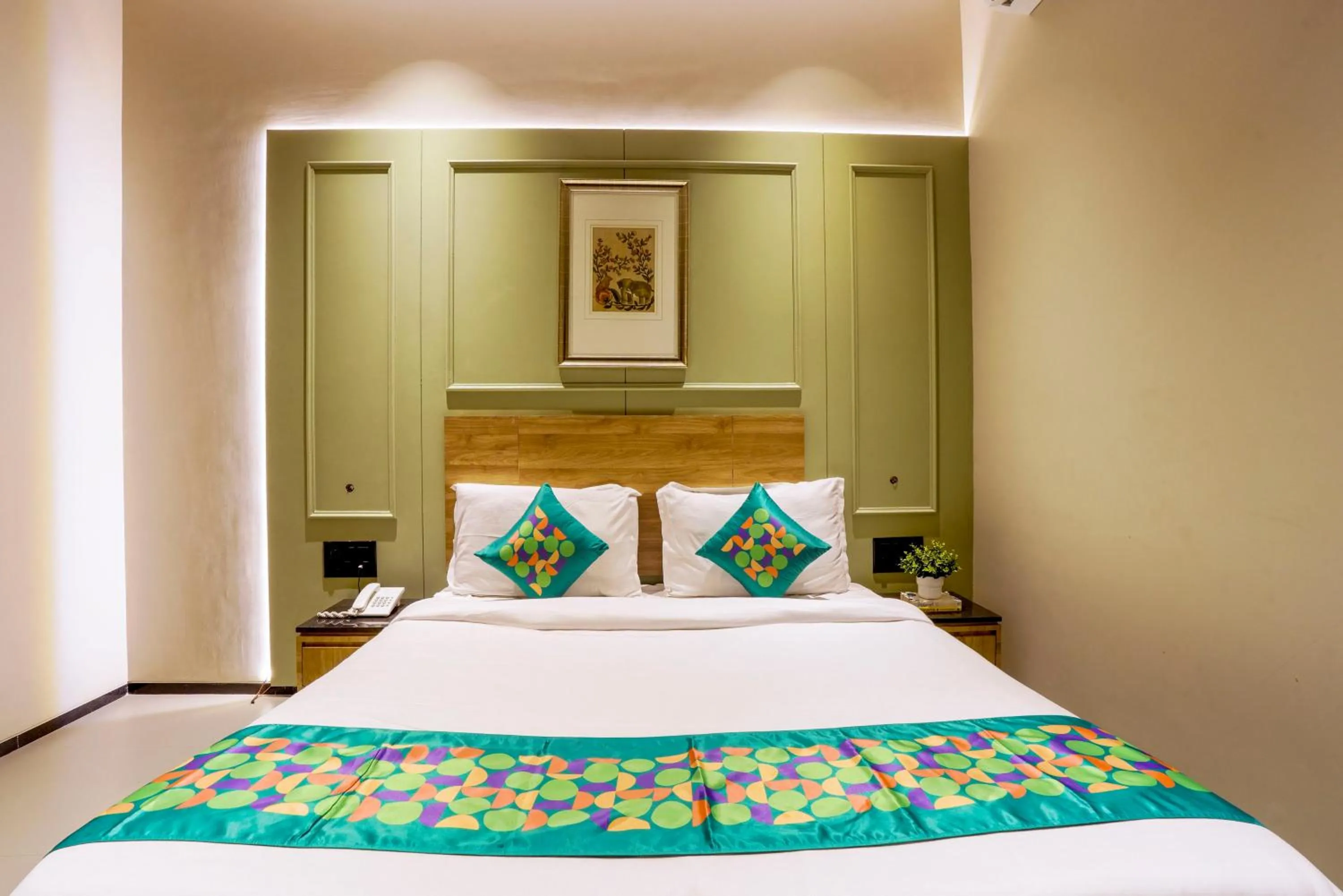 Bedroom, Bed in Treebo Premium Niraali Executive, Hinjewadi