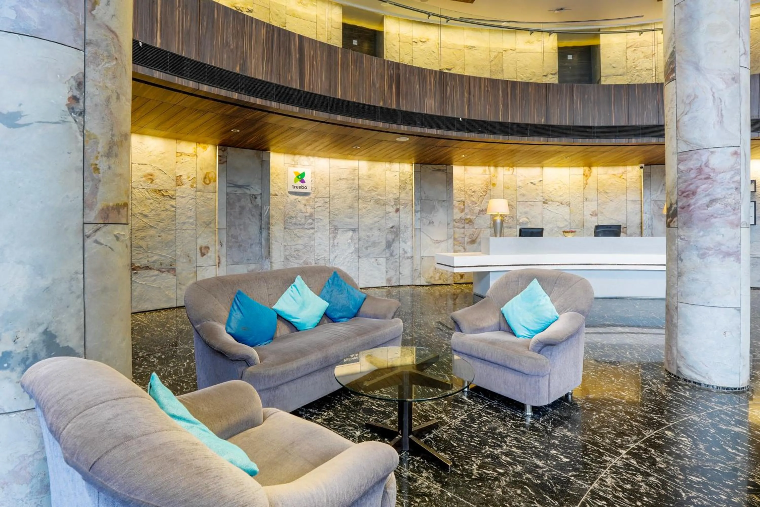 Seating area in Treebo Premium Niraali Executive, Hinjewadi