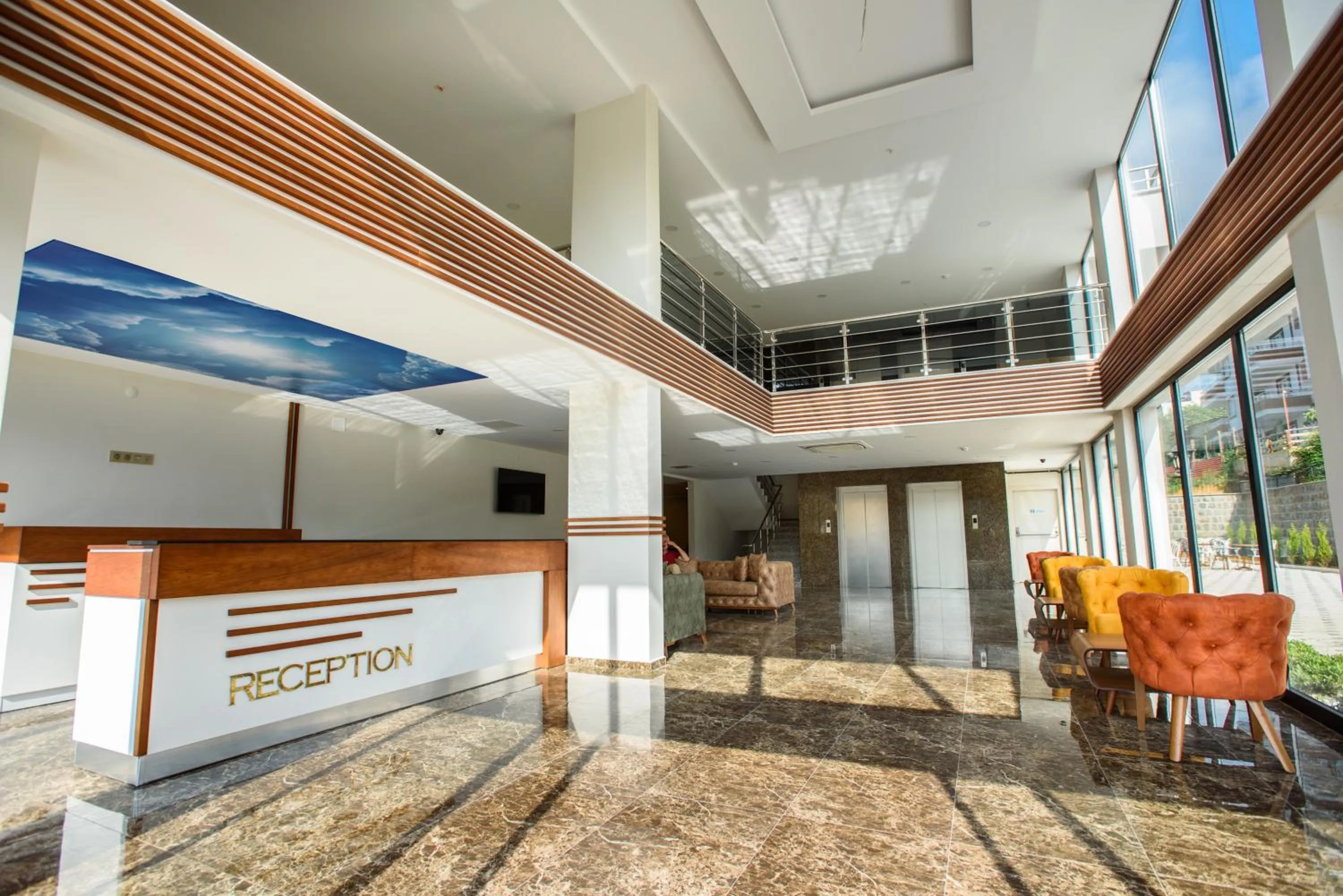 Lobby or reception in White House Hotel