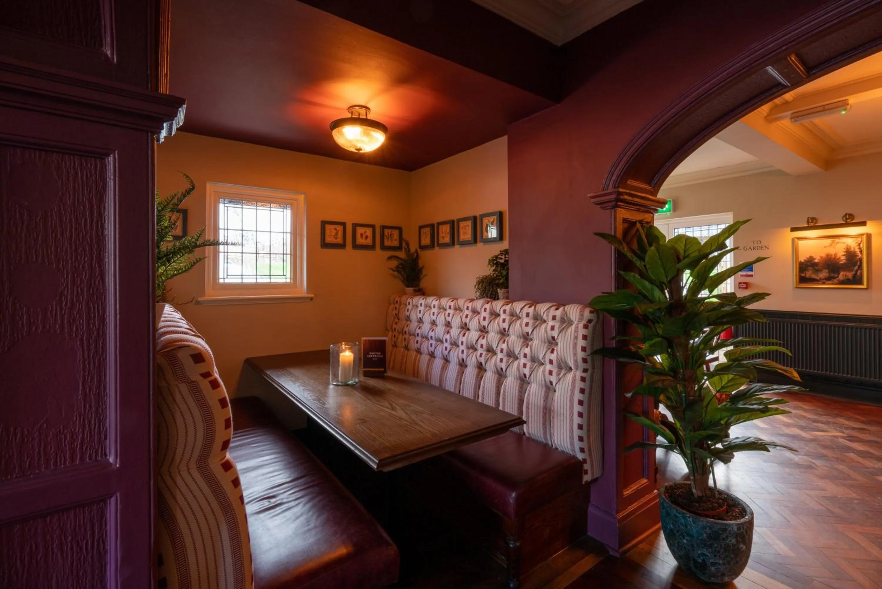 Seating area in The Rising Sun