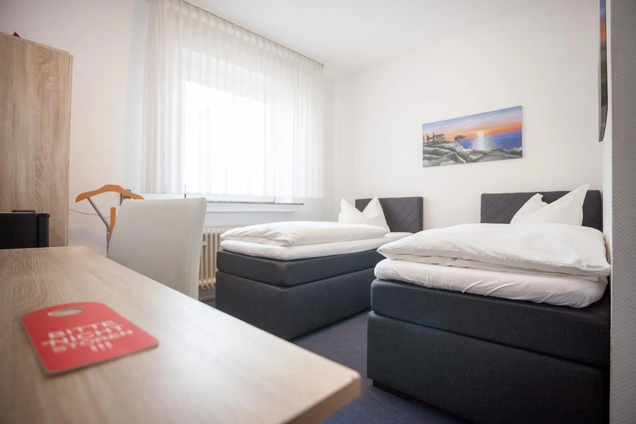 Bed in TM Hotel Dortmund Airport