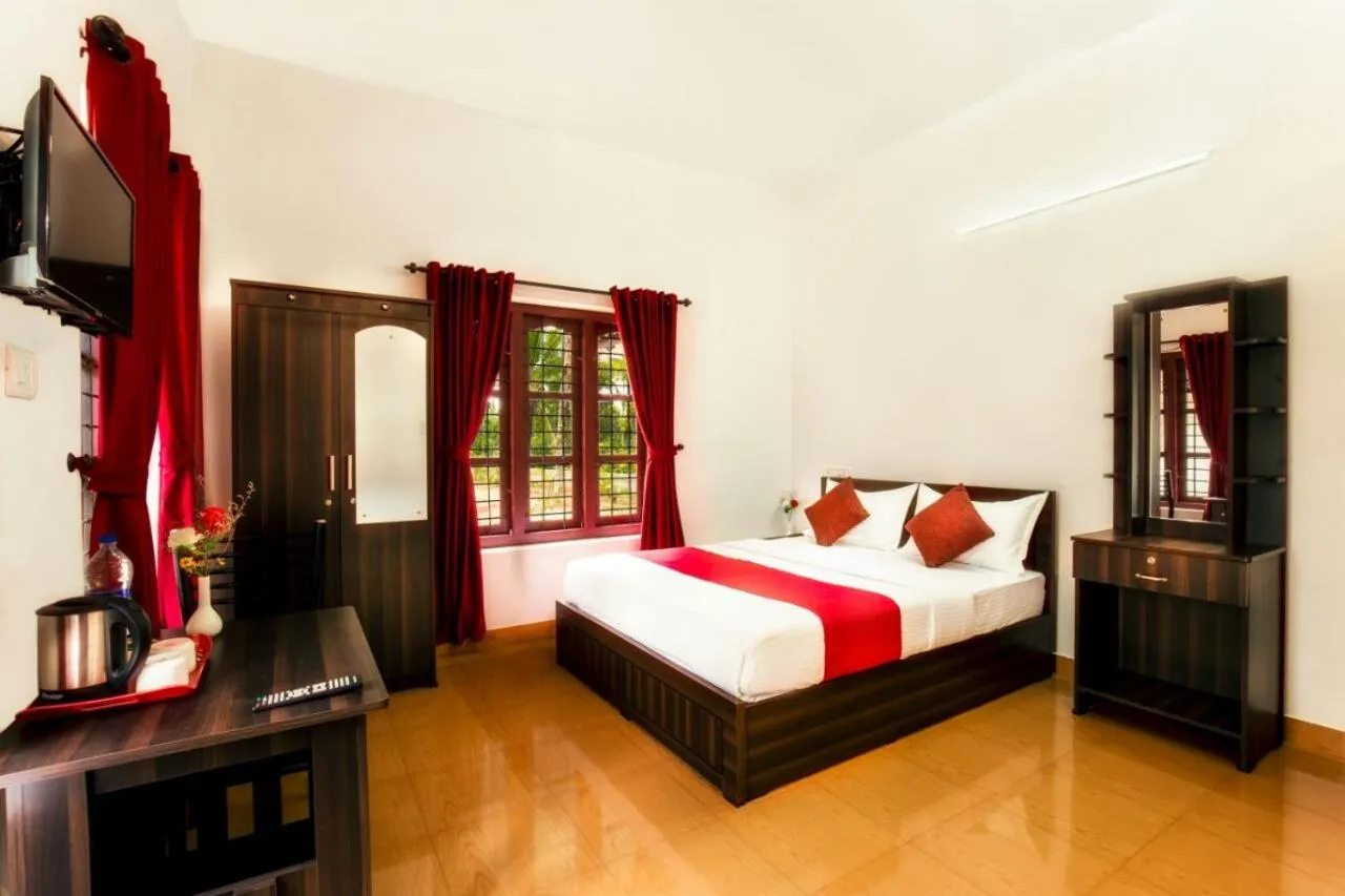 Bed in Wayanad Three Roots Holiday Home Resort
