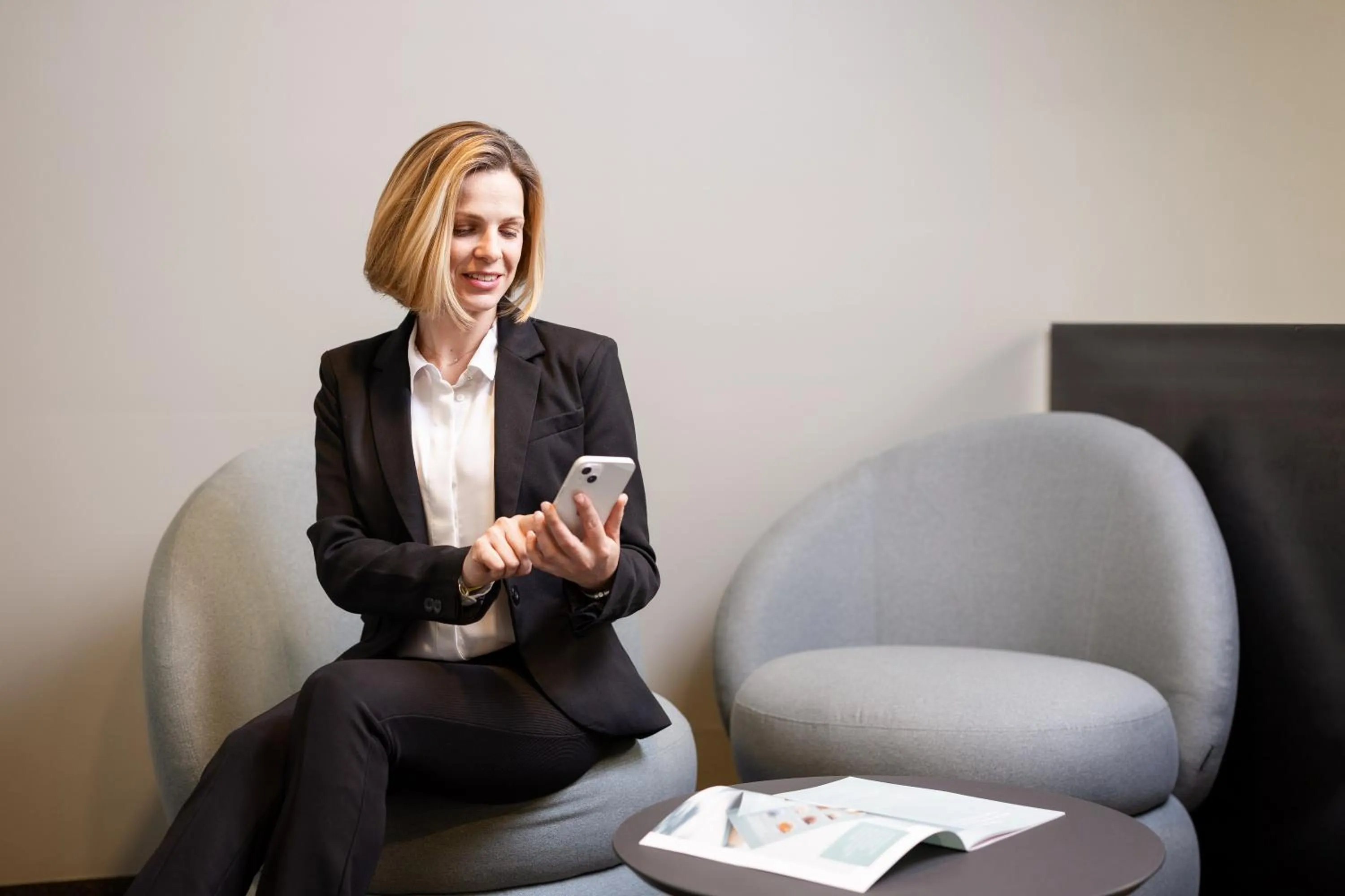 People in b-smart hotel Widnau