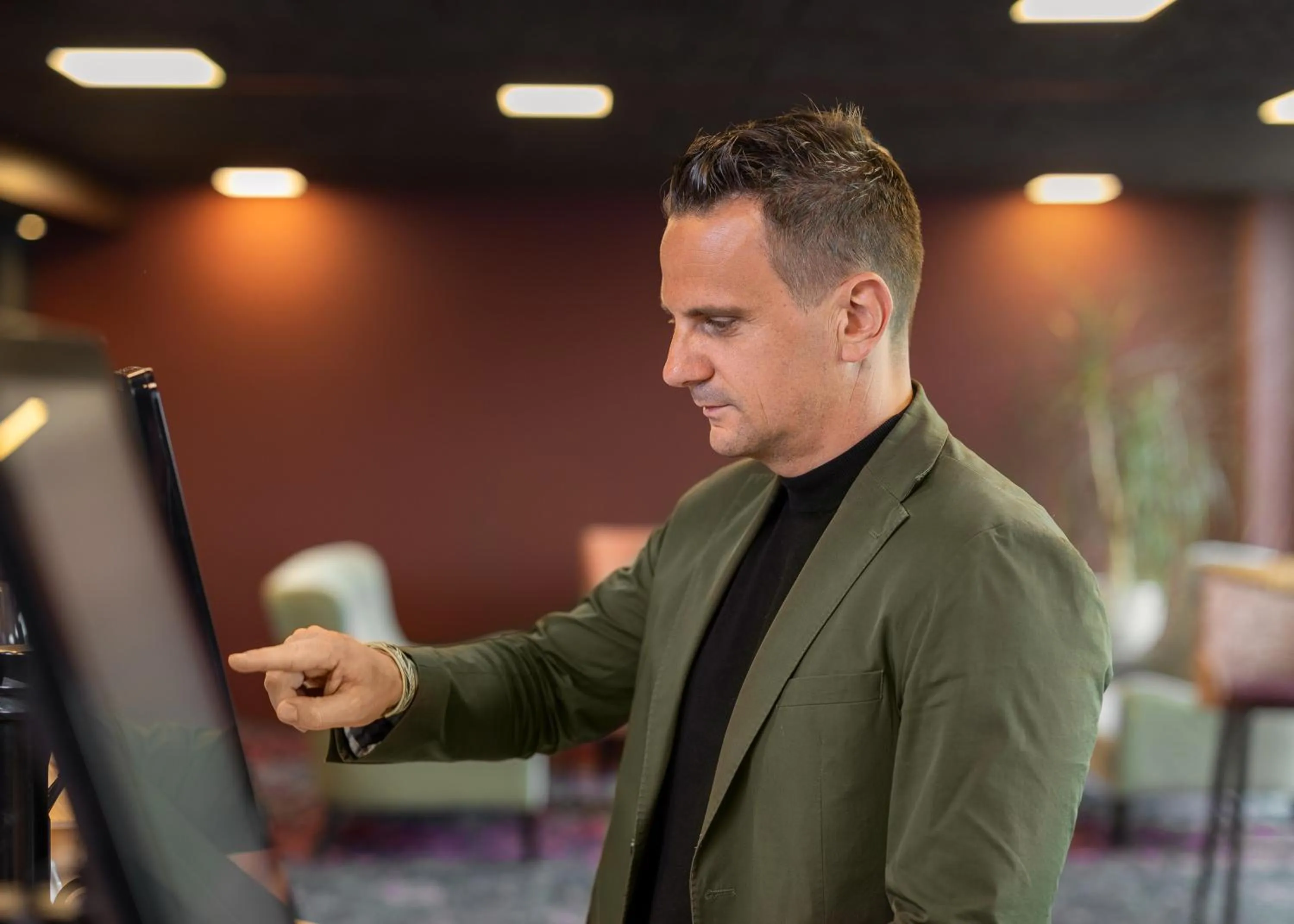 People in b-smart hotel Widnau