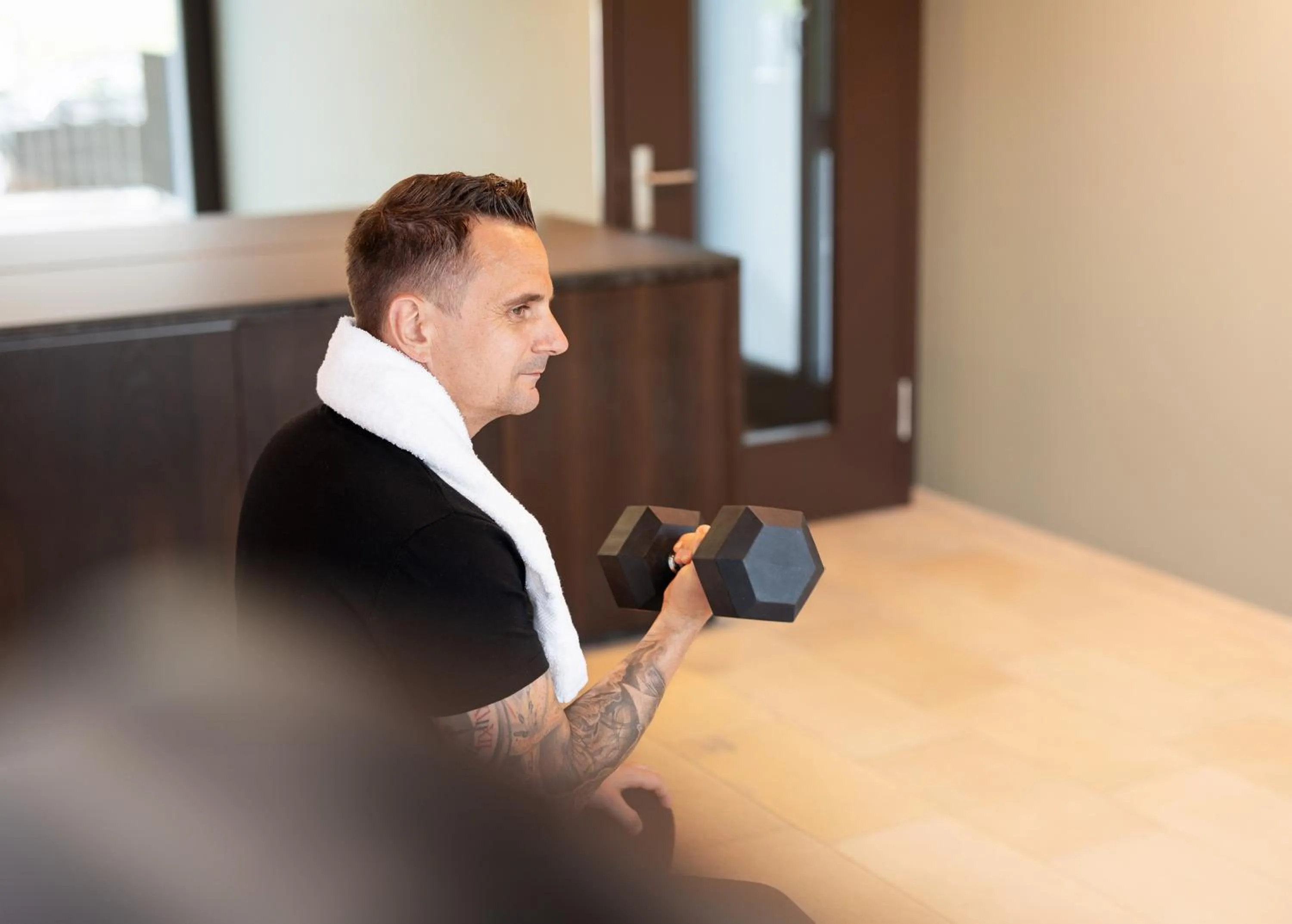 People, Bed in b-smart hotel Widnau