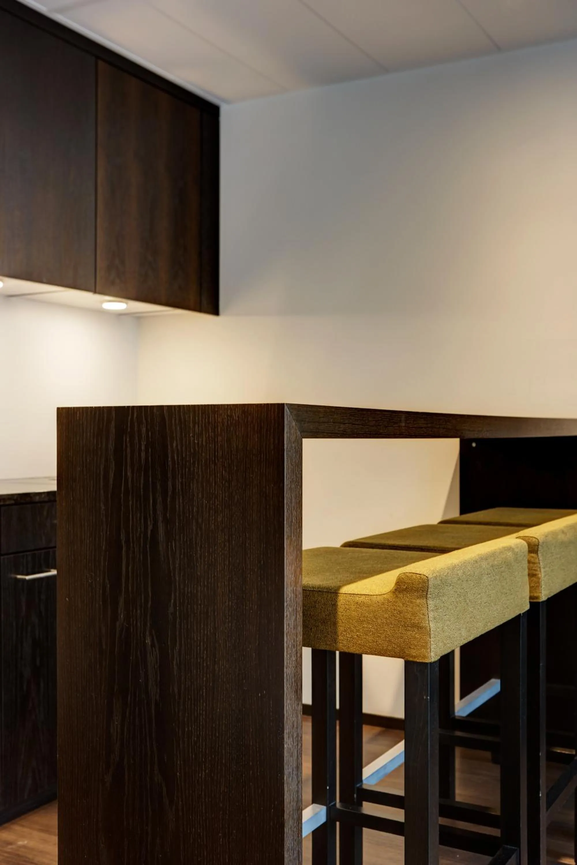 Kitchen or kitchenette in b-smart hotel Widnau