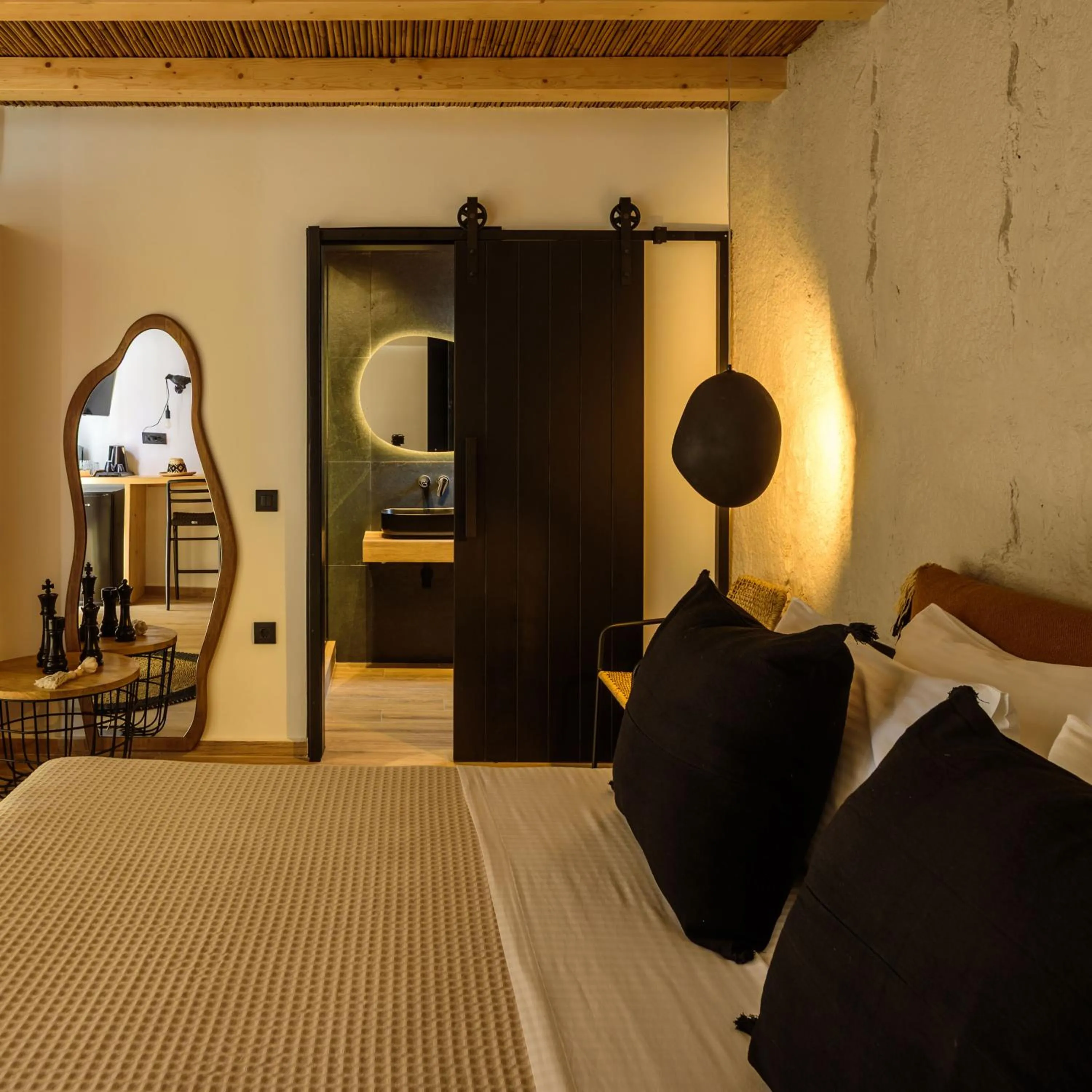 Bedroom, Bed in Olive Mykonos Villas