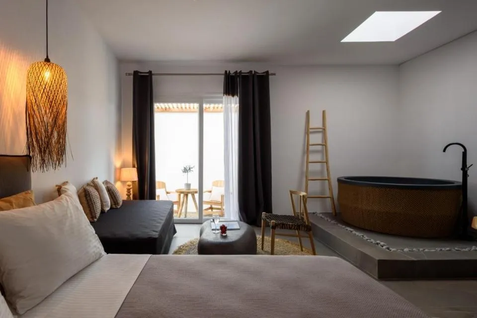 Bedroom, Bed in Olive Mykonos Villas