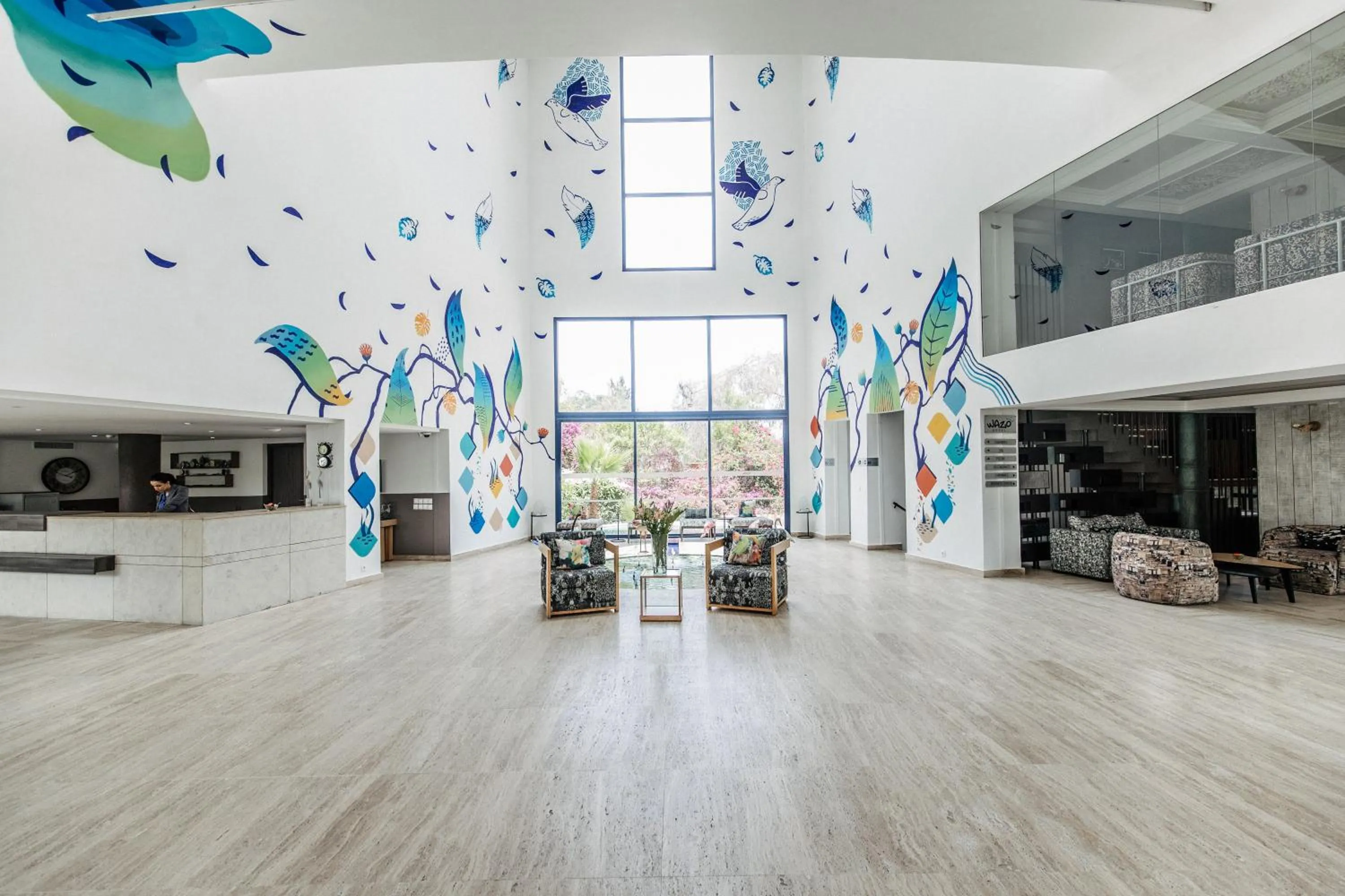 Lobby or reception in Wazo Hotel