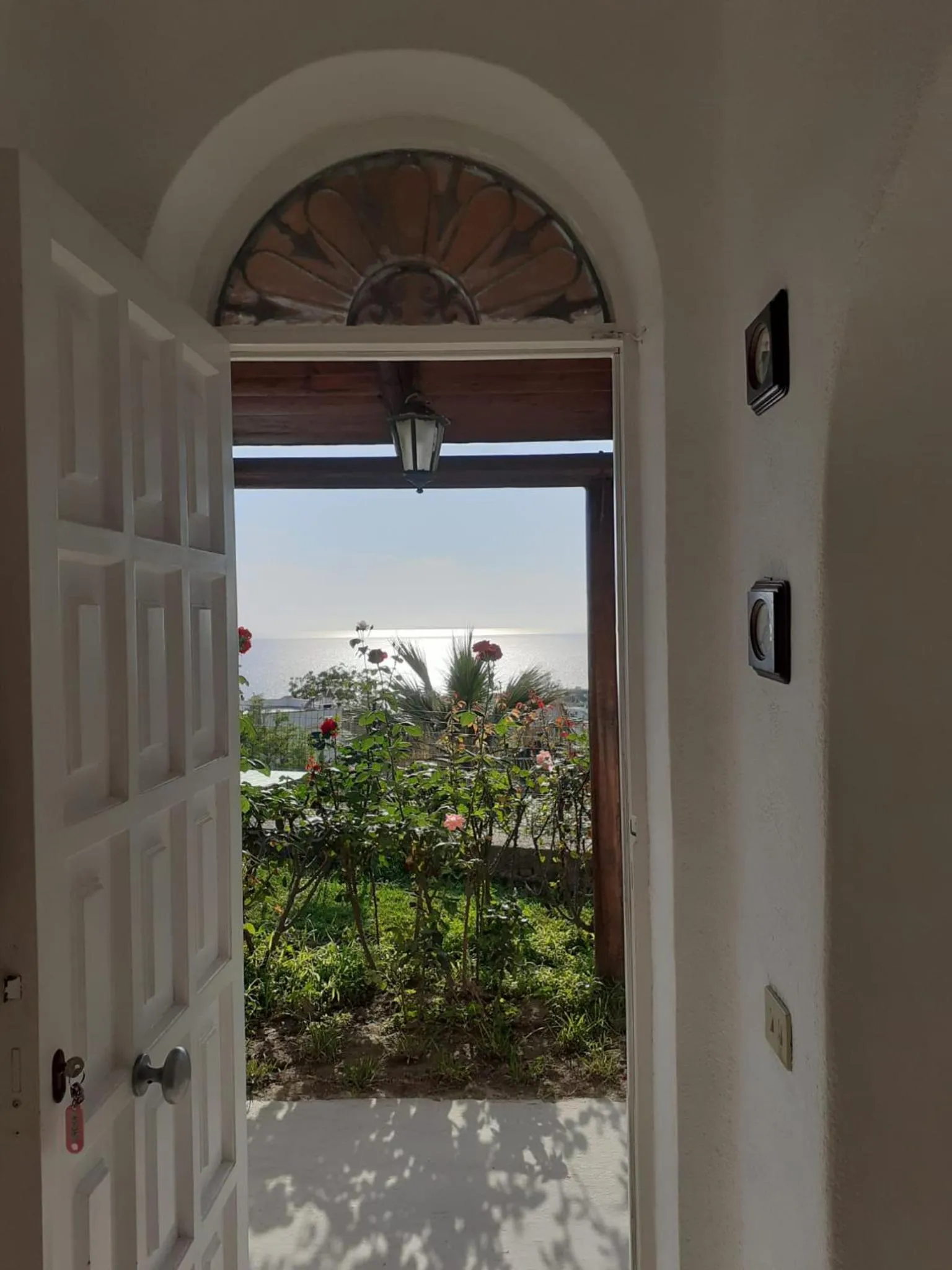 Garden view in La Terrazzina sul tramonto