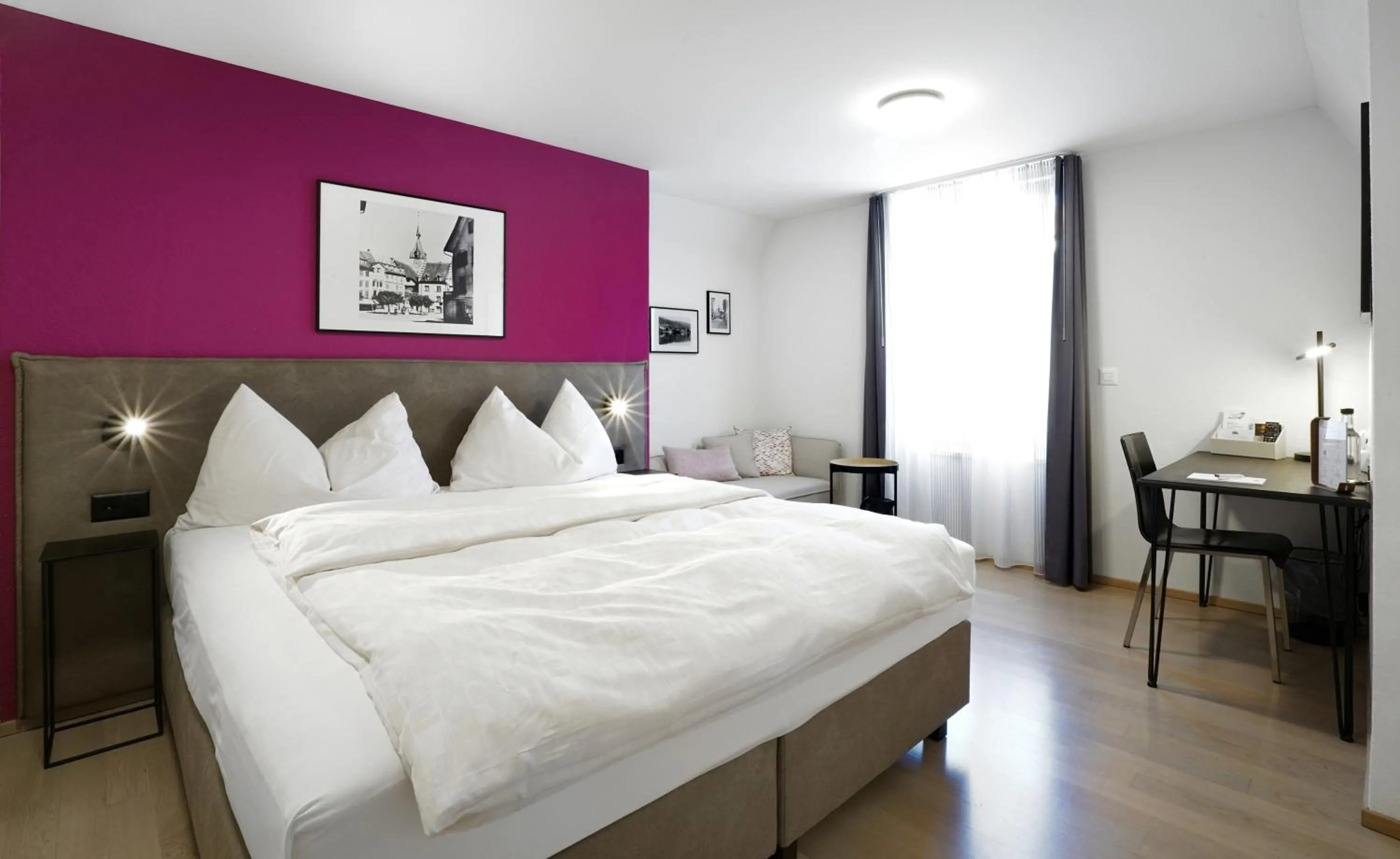 Bed in Hotel Zugertor