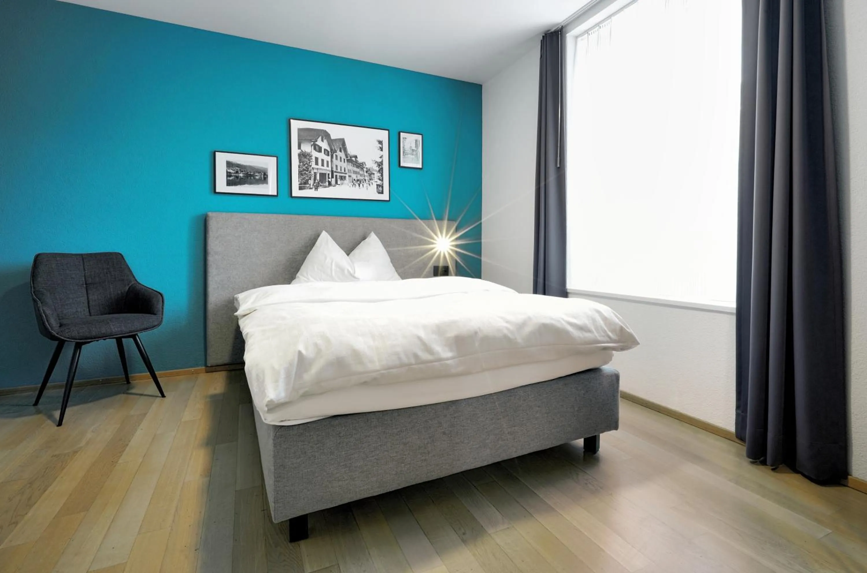 Bed in Hotel Zugertor