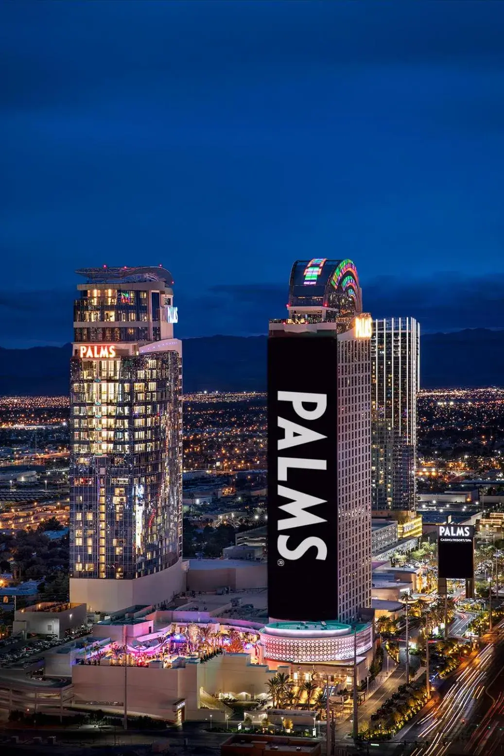 Property building in Palms Casino Resort Property building in Palms Casino Resort