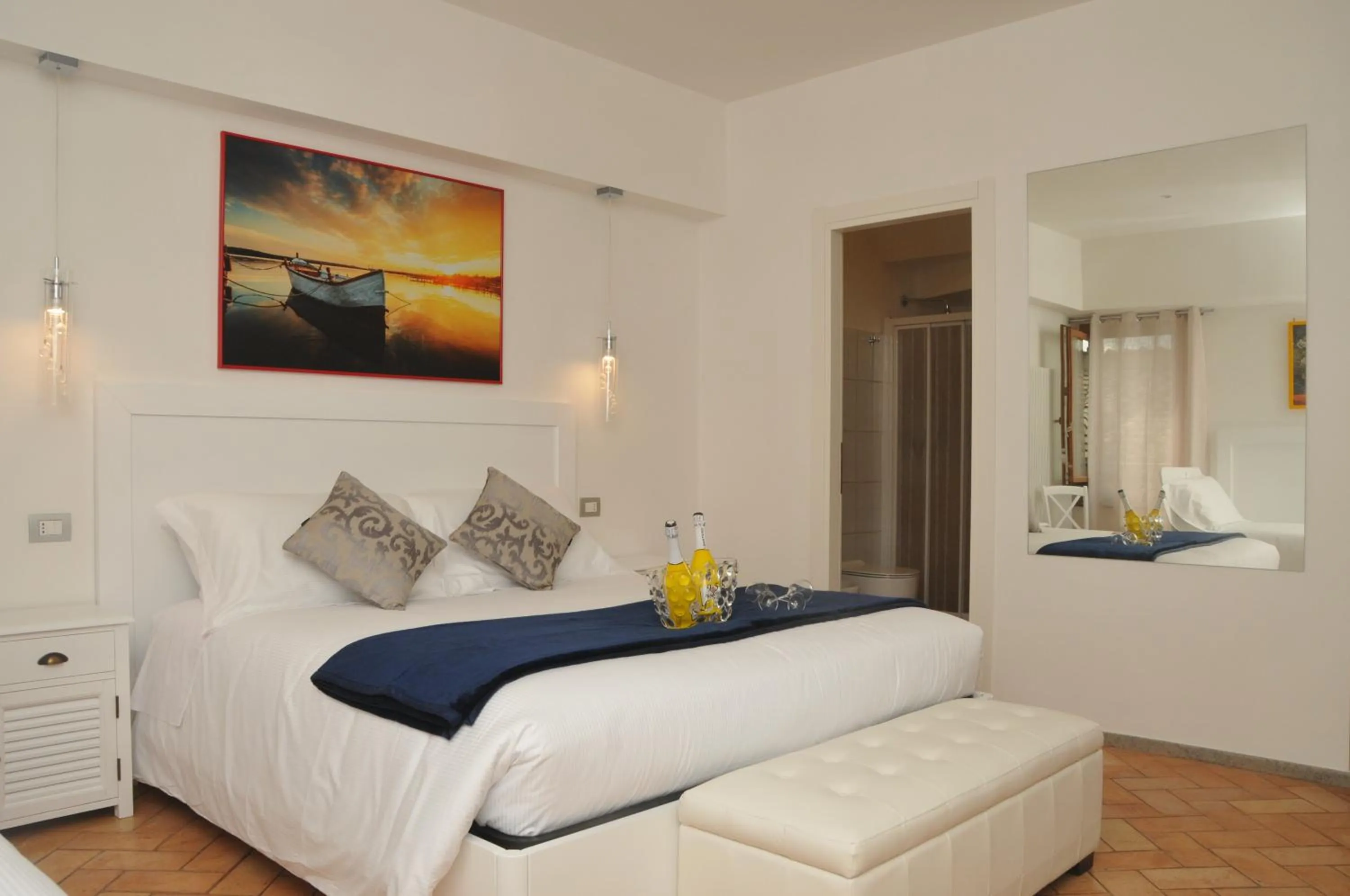 Bed in Atlantis Inn Castelgandolfo