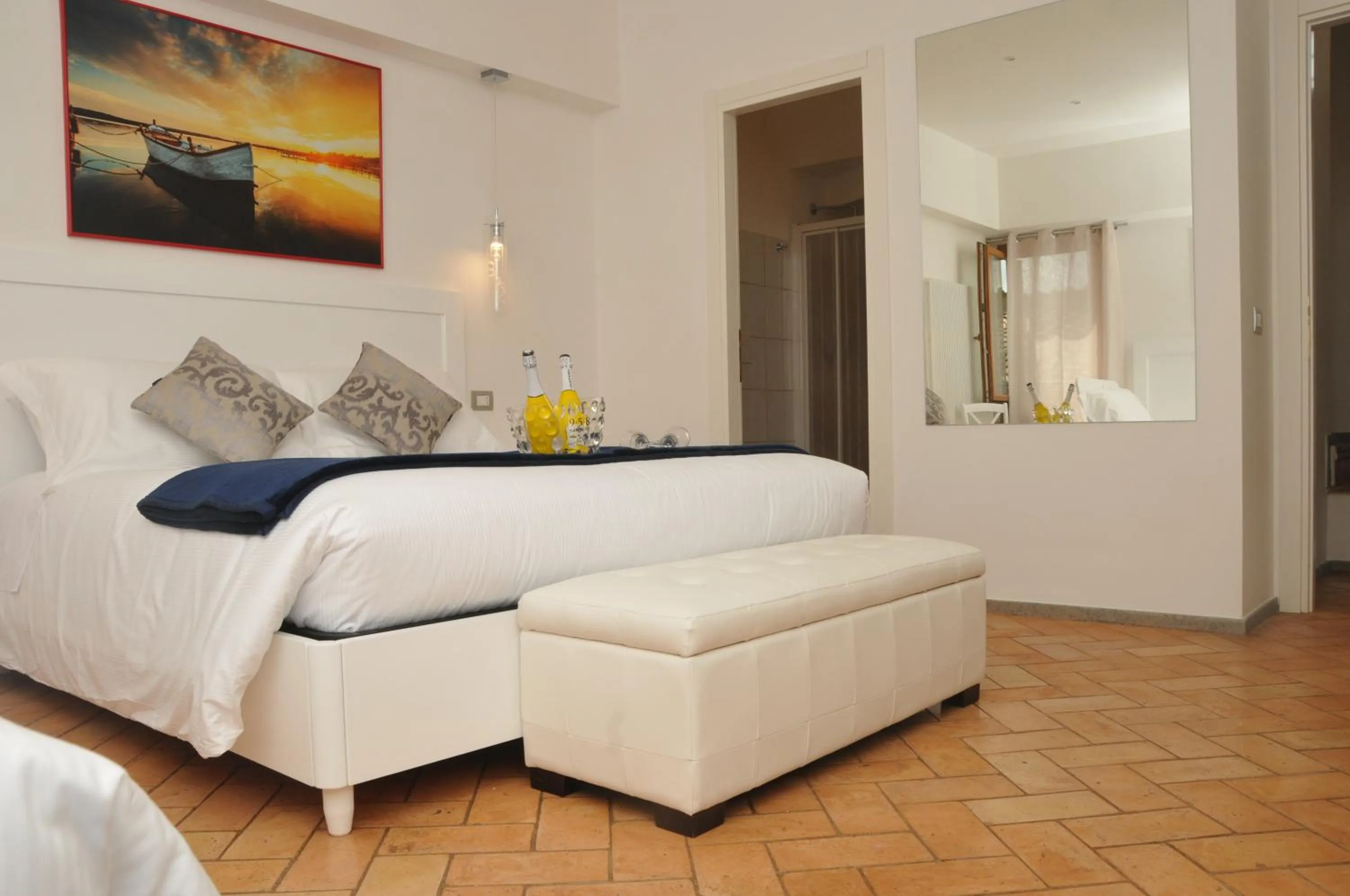 Bed in Atlantis Inn Castelgandolfo