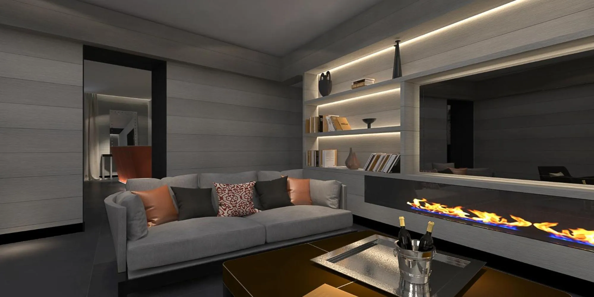 Library in Orazio Palace Hotel