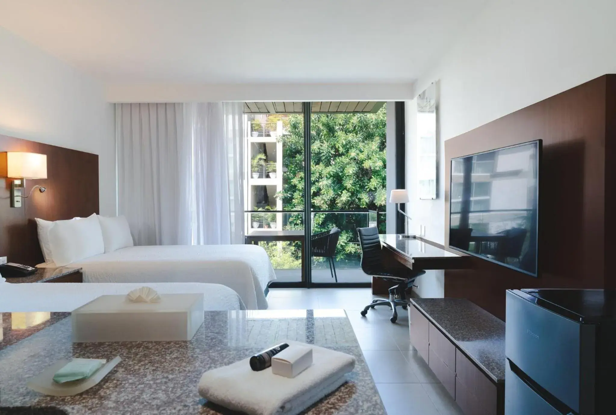 View (from property/room), Bed in Fiesta Inn Playa del Carmen View (from property/room), Bed in Fiesta Inn Playa del Carmen