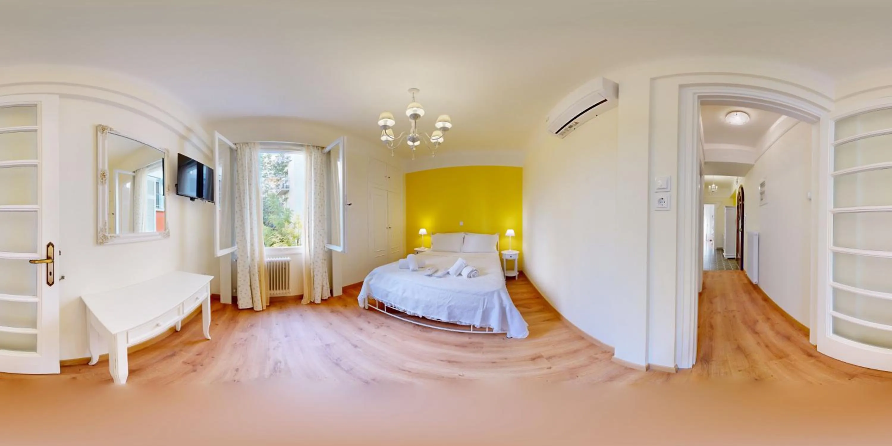 Bed in The Koukaki Residence