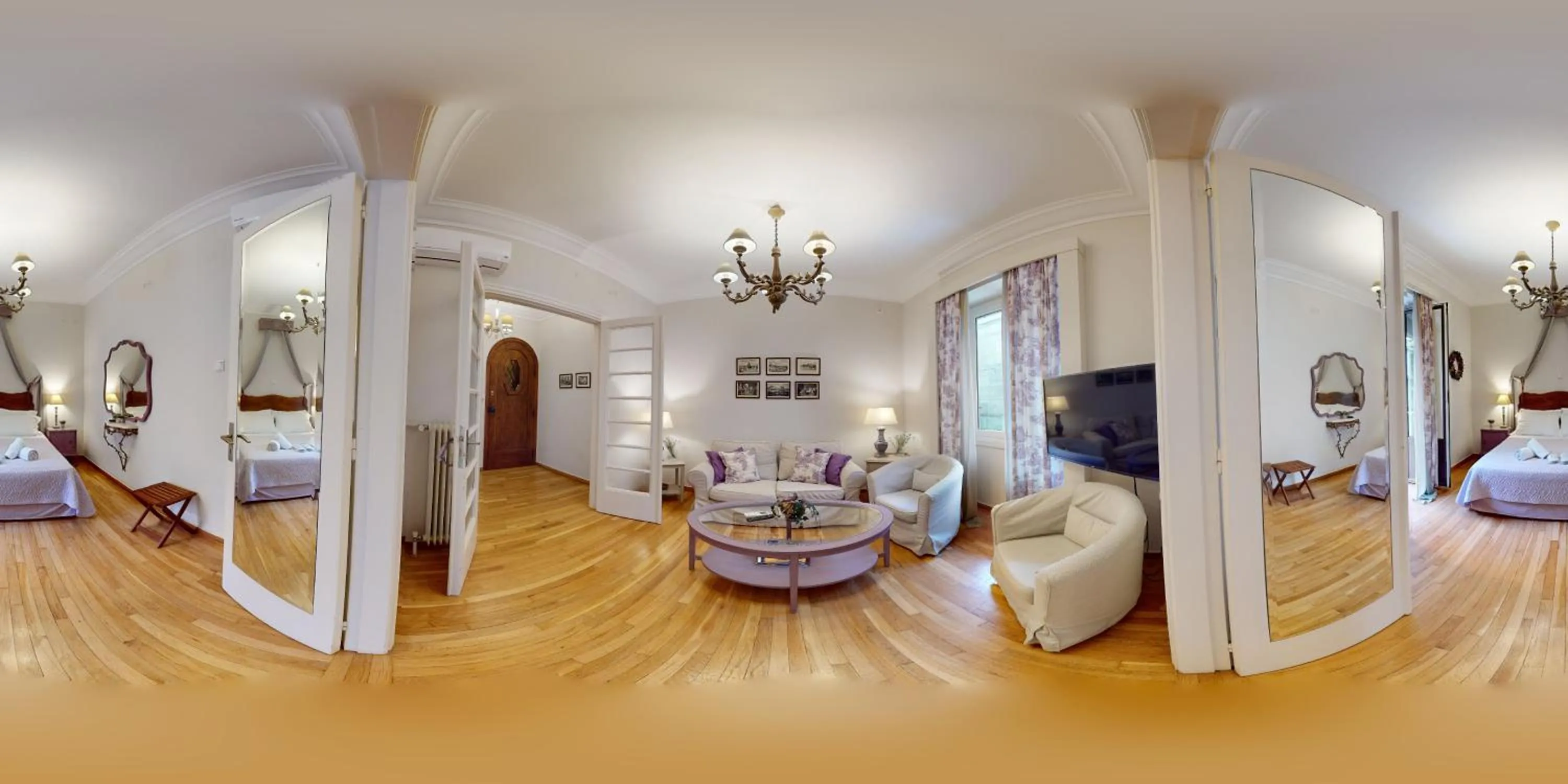 Property building, Bed in The Koukaki Residence