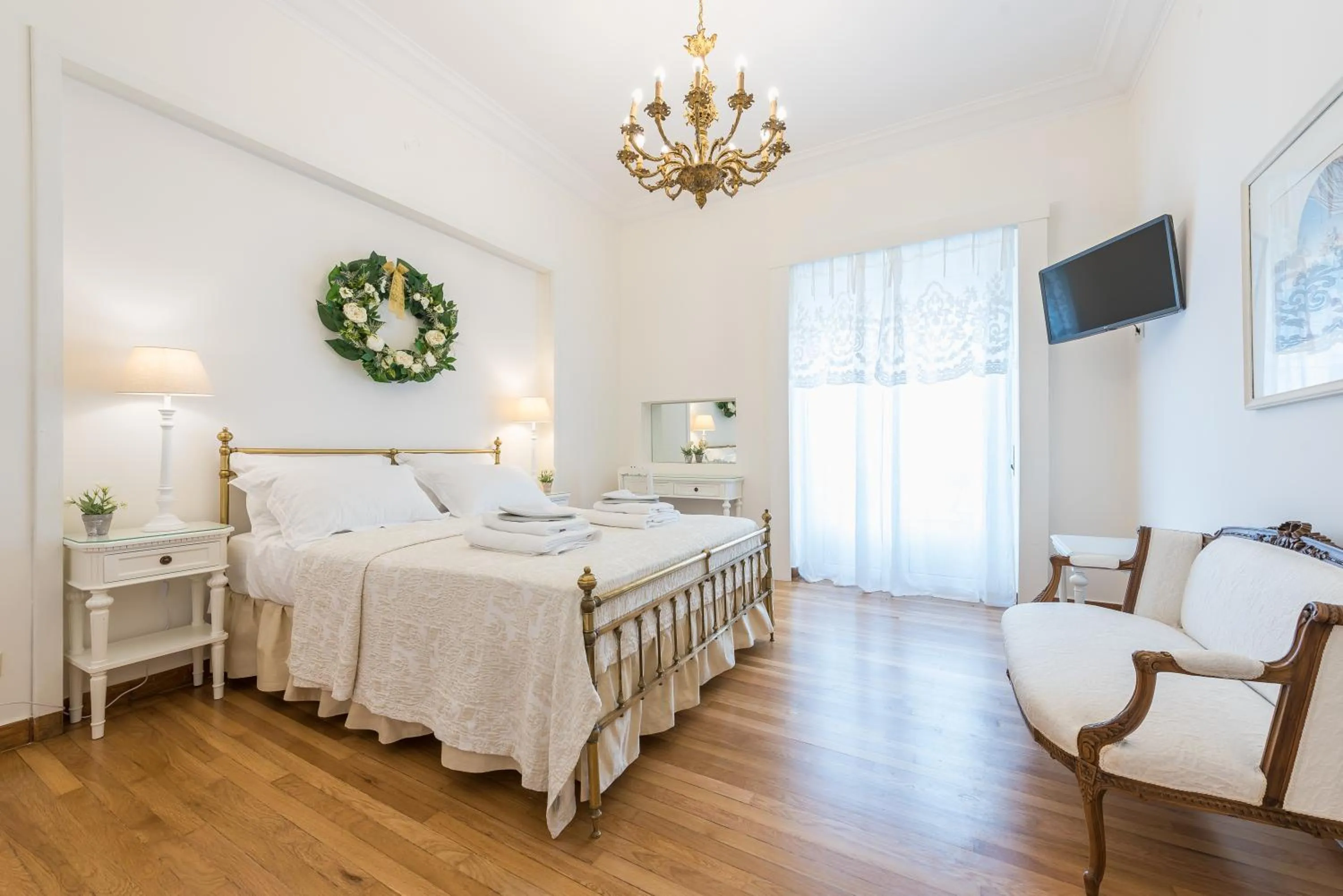 Bed in The Koukaki Residence