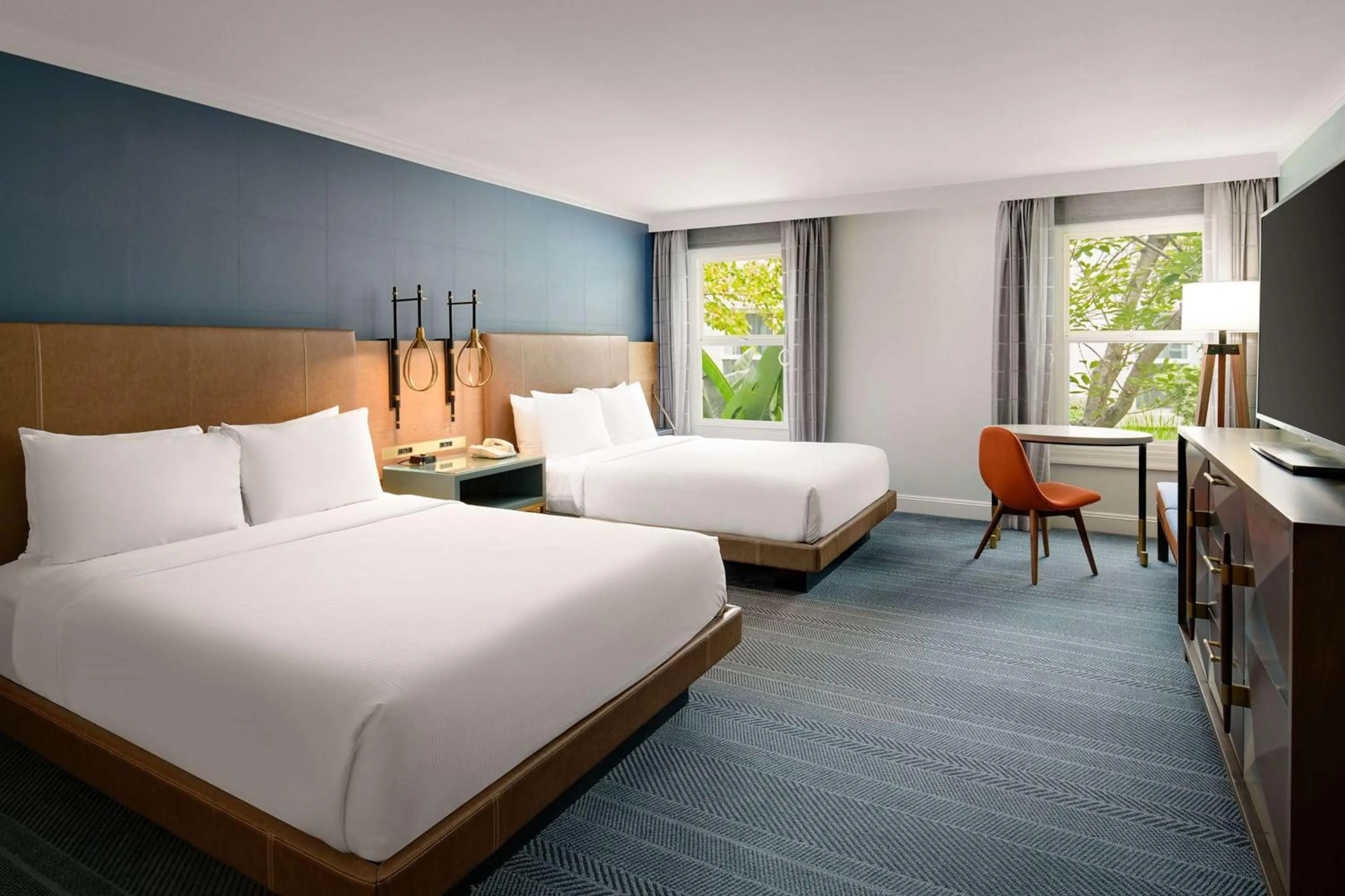 Bed in Hayes Mansion San Jose, Curio Collection by Hilton