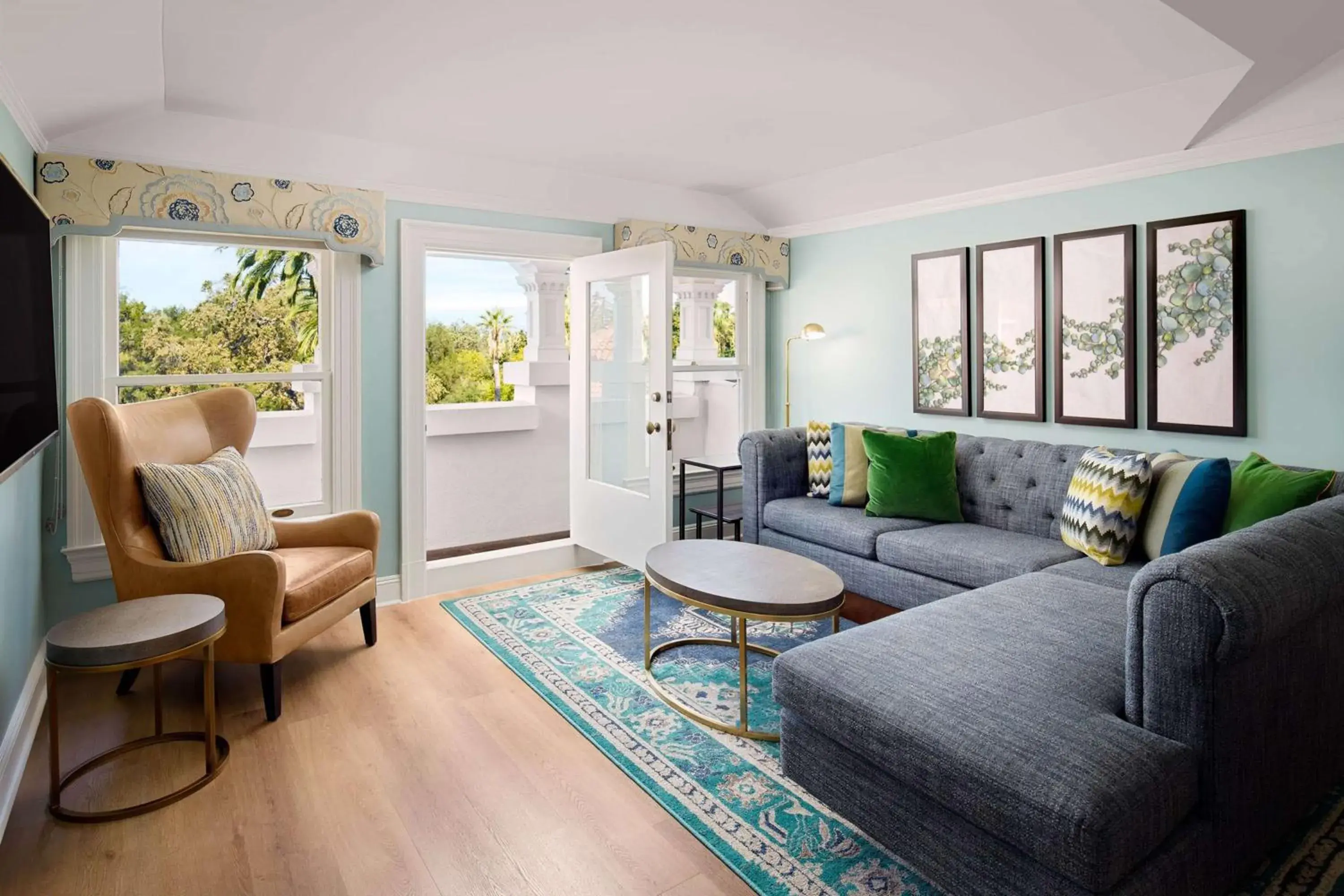 Living room in Hayes Mansion San Jose, Curio Collection by Hilton Living room in Hayes Mansion San Jose, Curio Collection by Hilton