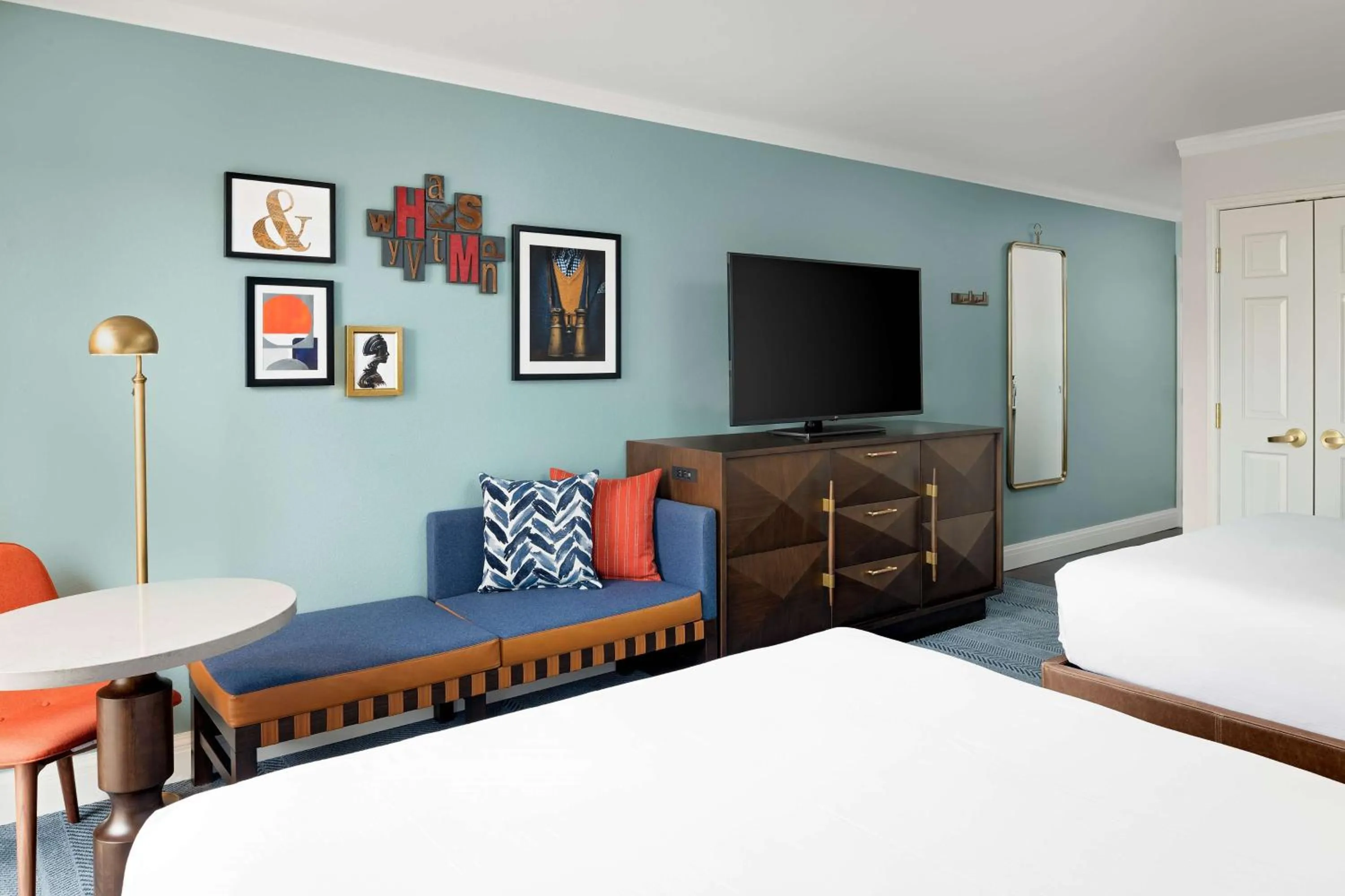 Bedroom, Bed in Hayes Mansion San Jose, Curio Collection by Hilton