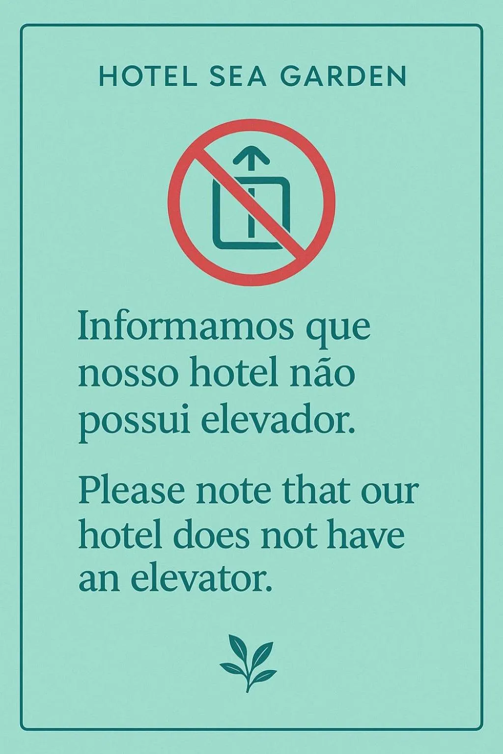 elevator in Sea Garden Peniche