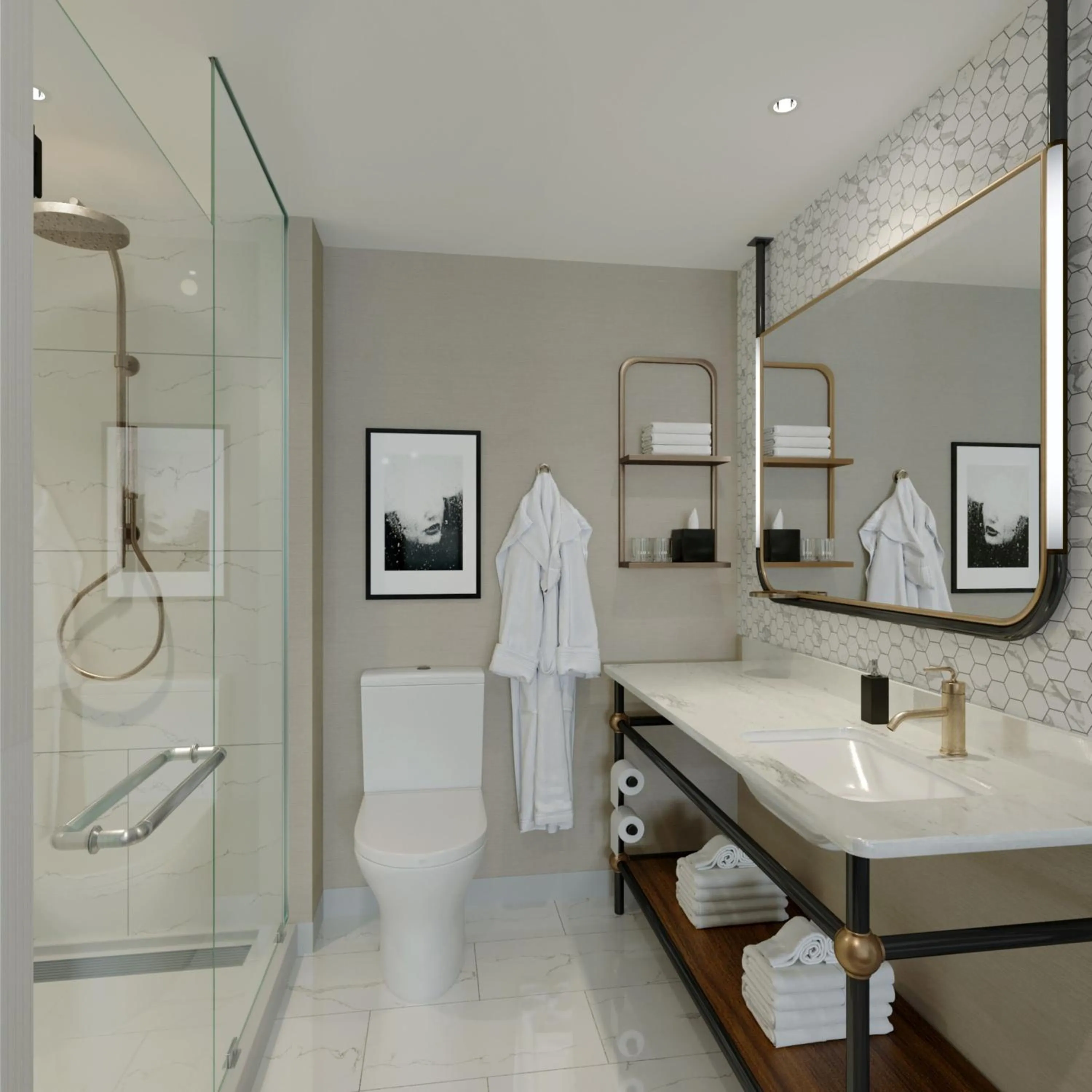 Bathroom in InterContinental San Antonio Riverwalk by IHG