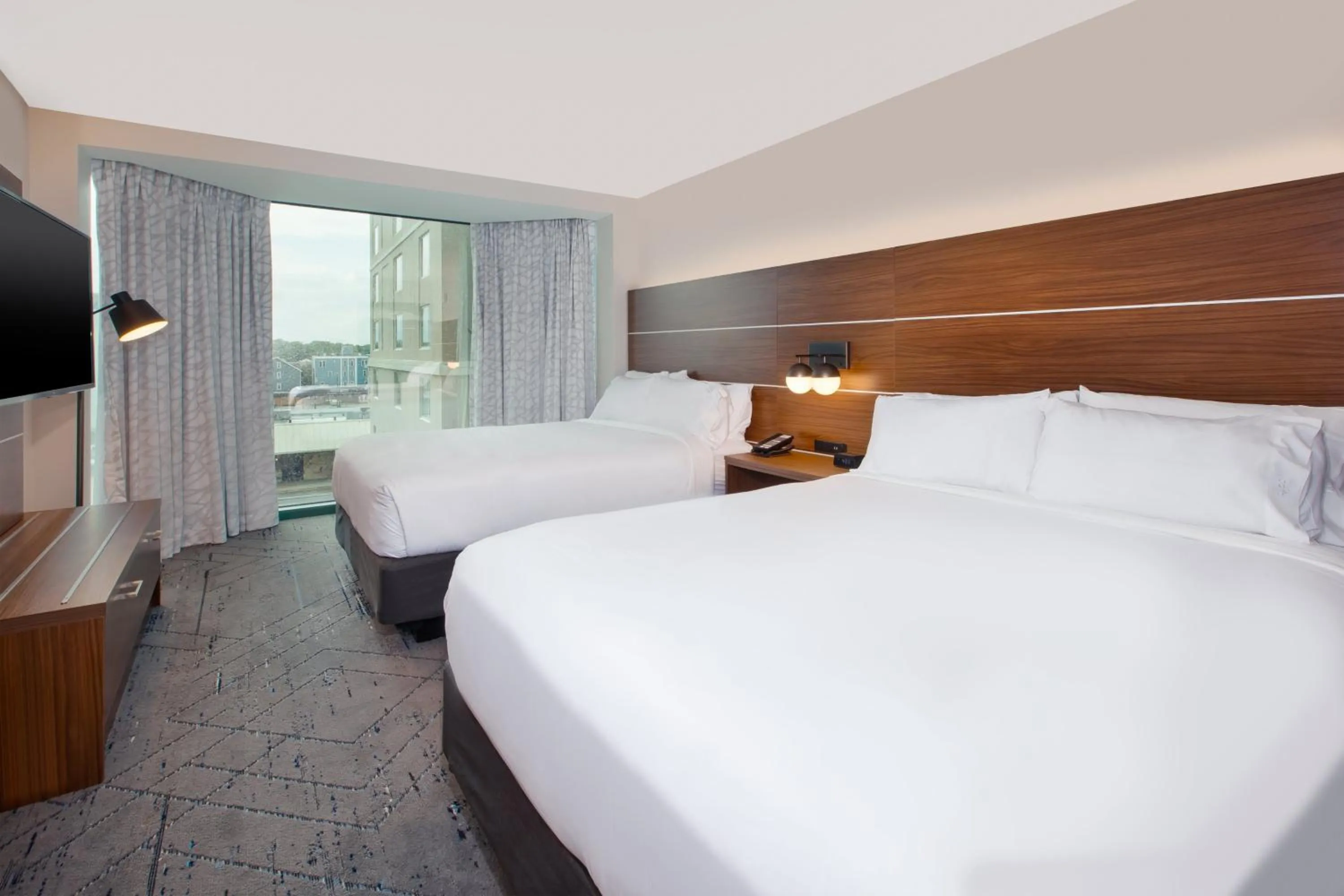 Photo of the whole room, Bed in Holiday Inn Express & Suites VA Beach Oceanfront by IHG