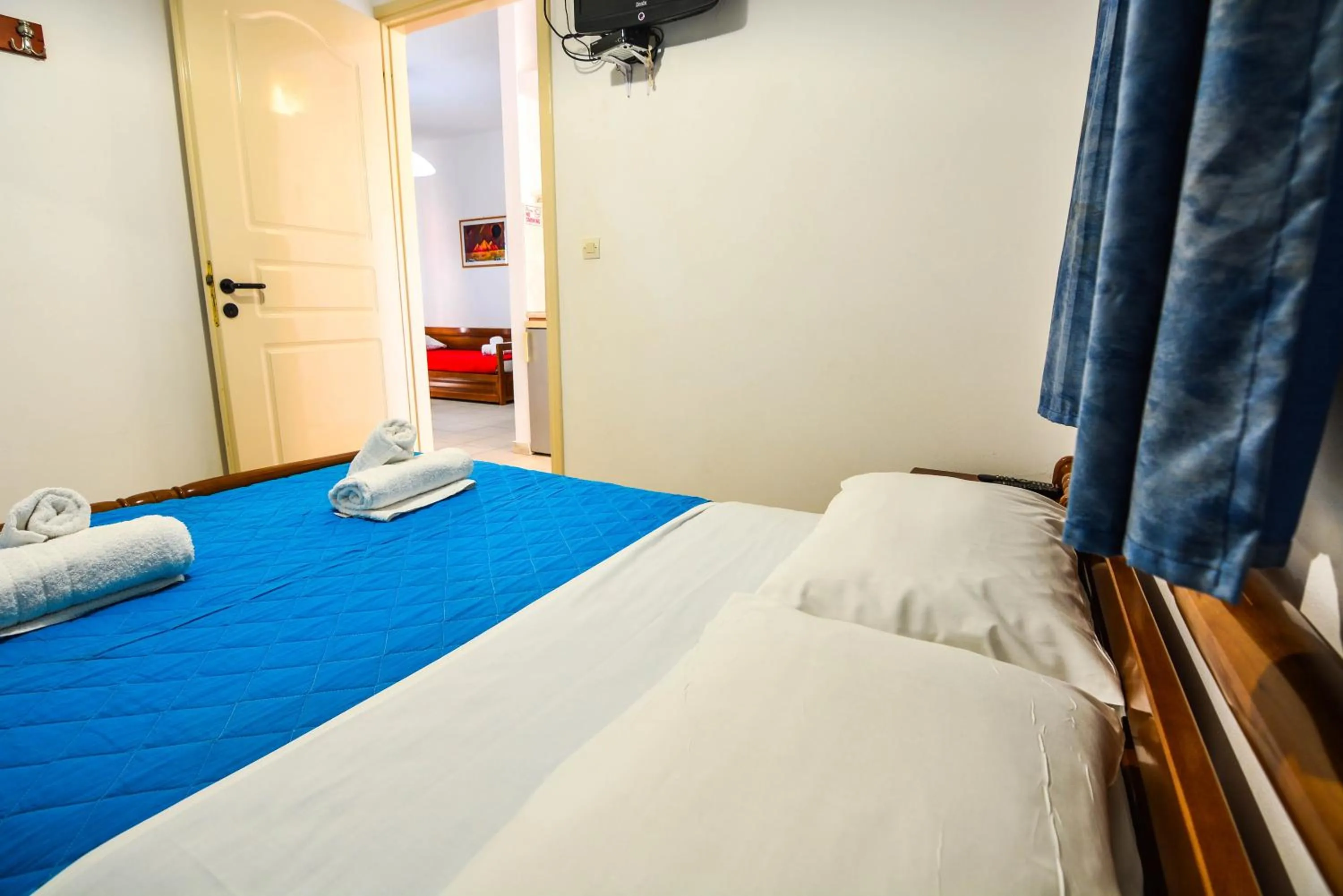 Bed in Epavlis Apartments