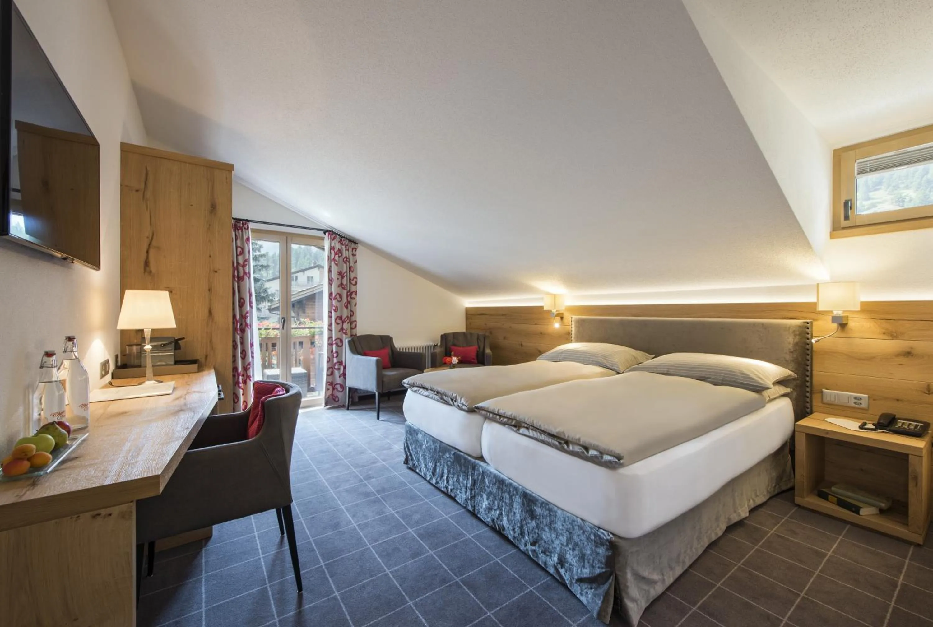 Photo of the whole room, Bed in Chesa Valese by Sisters Zermatt