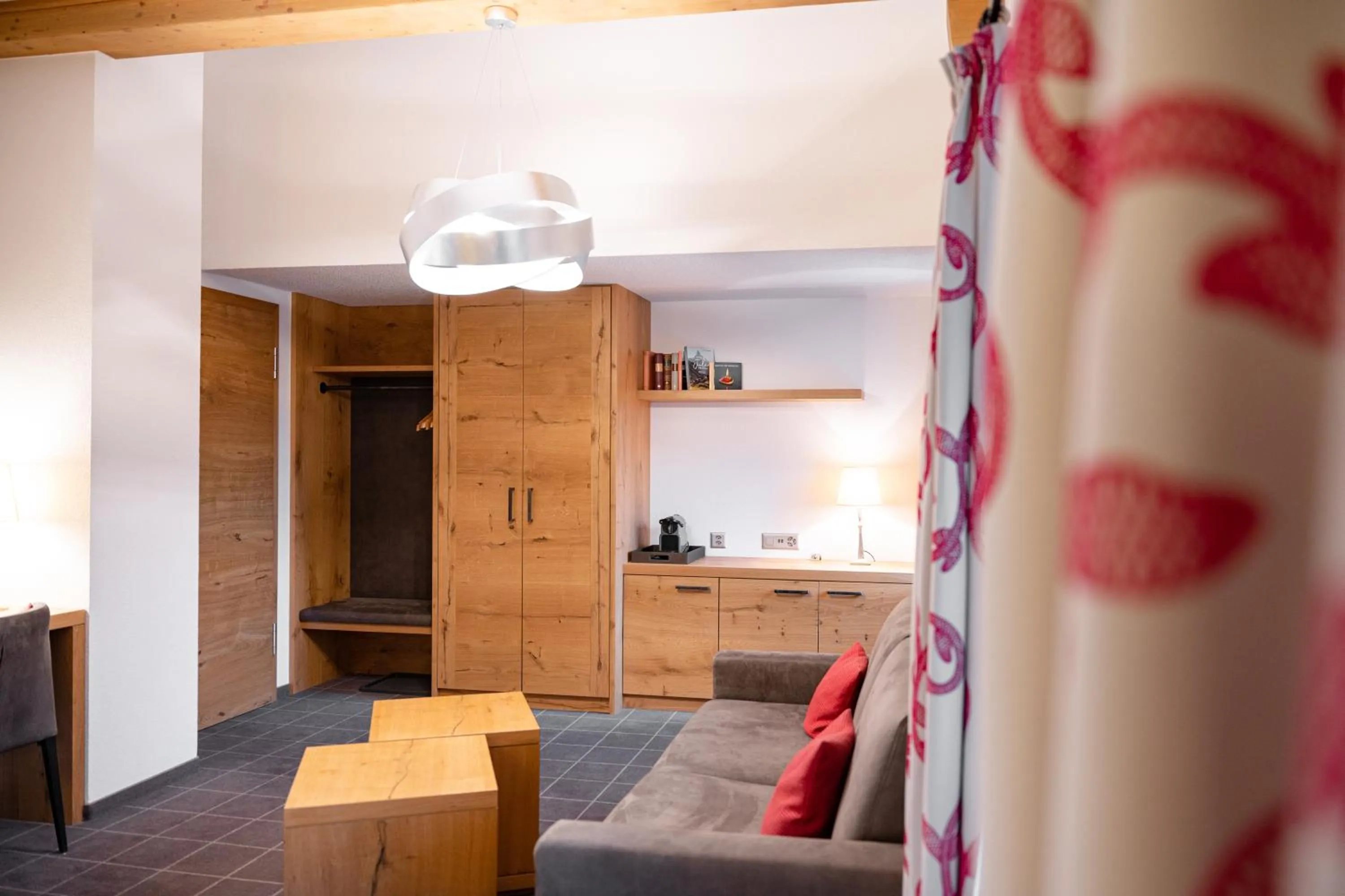 Seating area in Chesa Valese by Sisters Zermatt