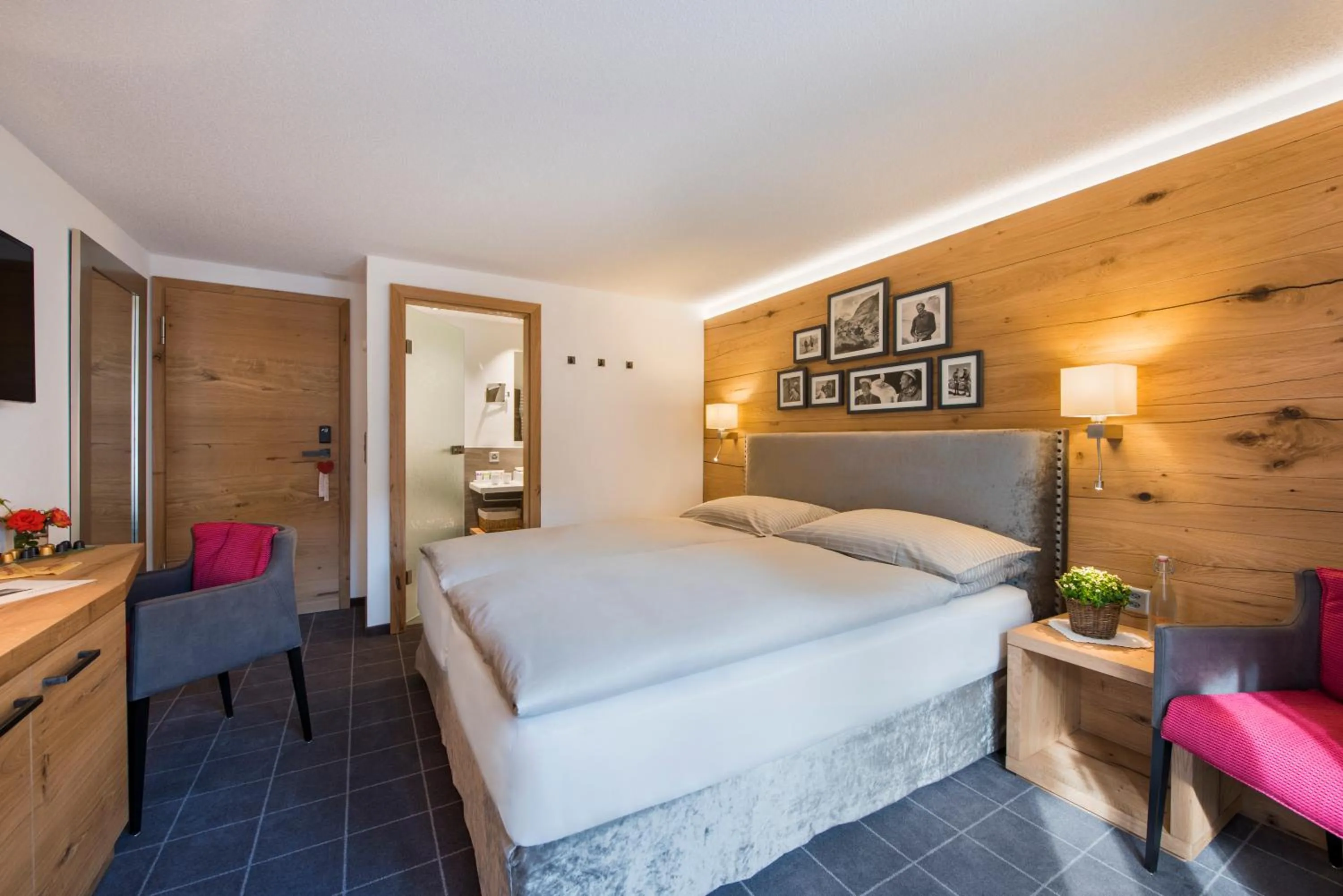 Bed in Chesa Valese by Sisters Zermatt