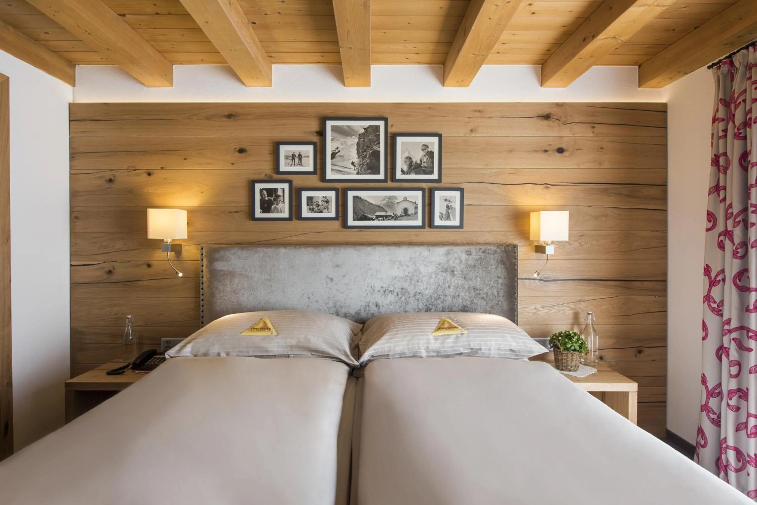 Bed in Chesa Valese by Sisters Zermatt