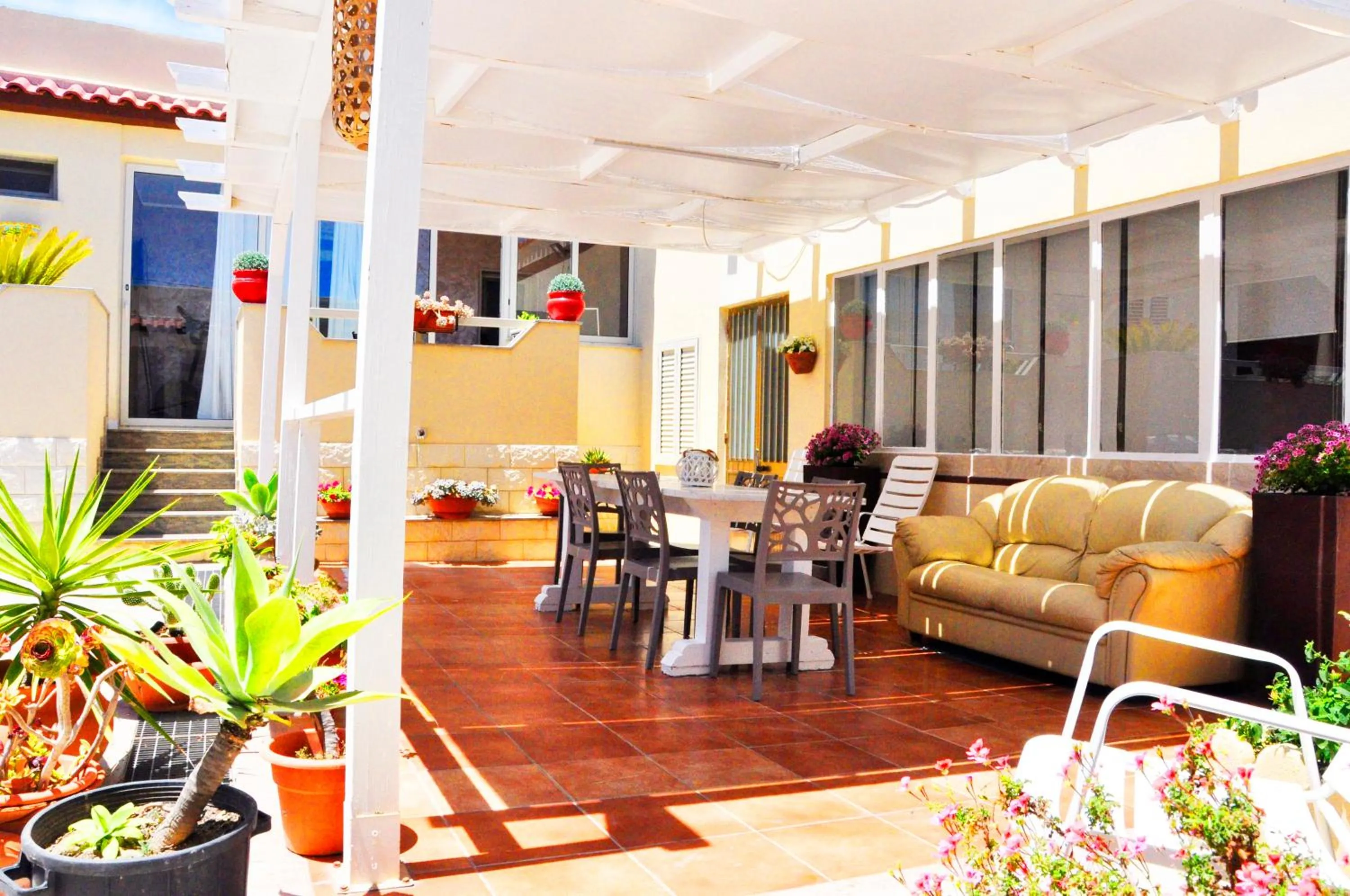 Patio in Bed and Breakfast Morghella