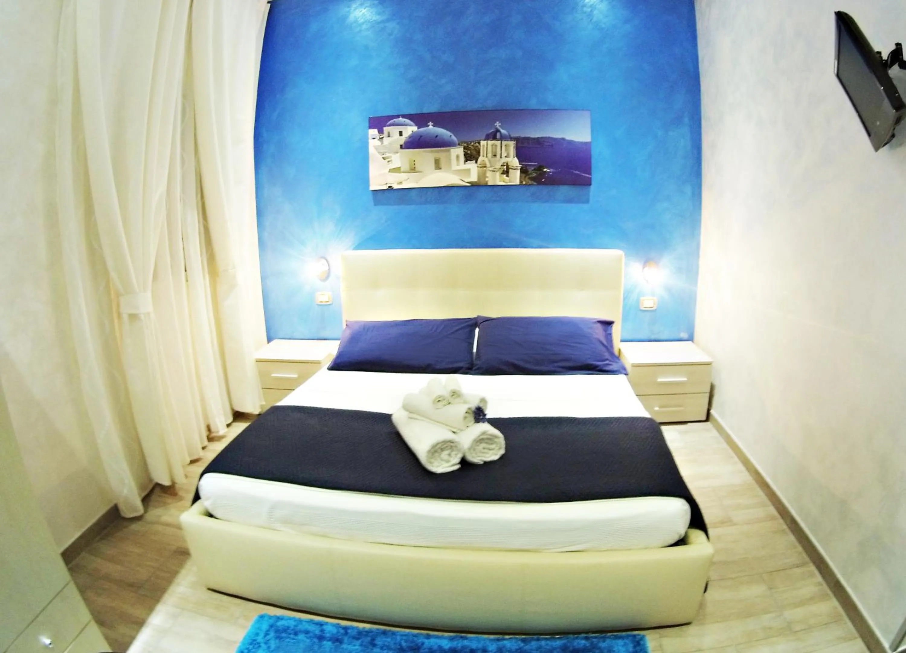 Shower, Bed in Bed and Breakfast Morghella