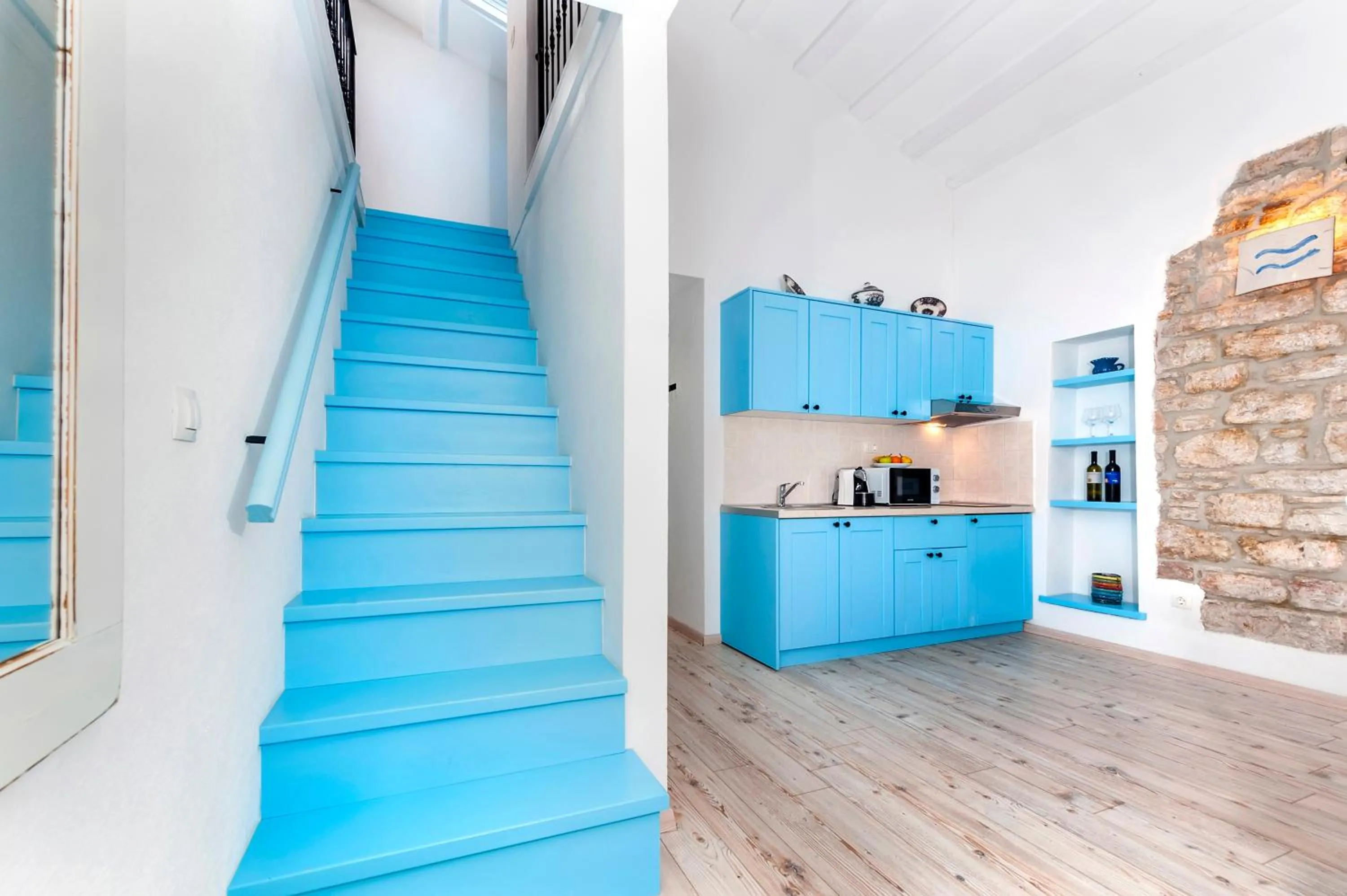 Kitchen or kitchenette in Apartments & Rooms La casa Barbaro