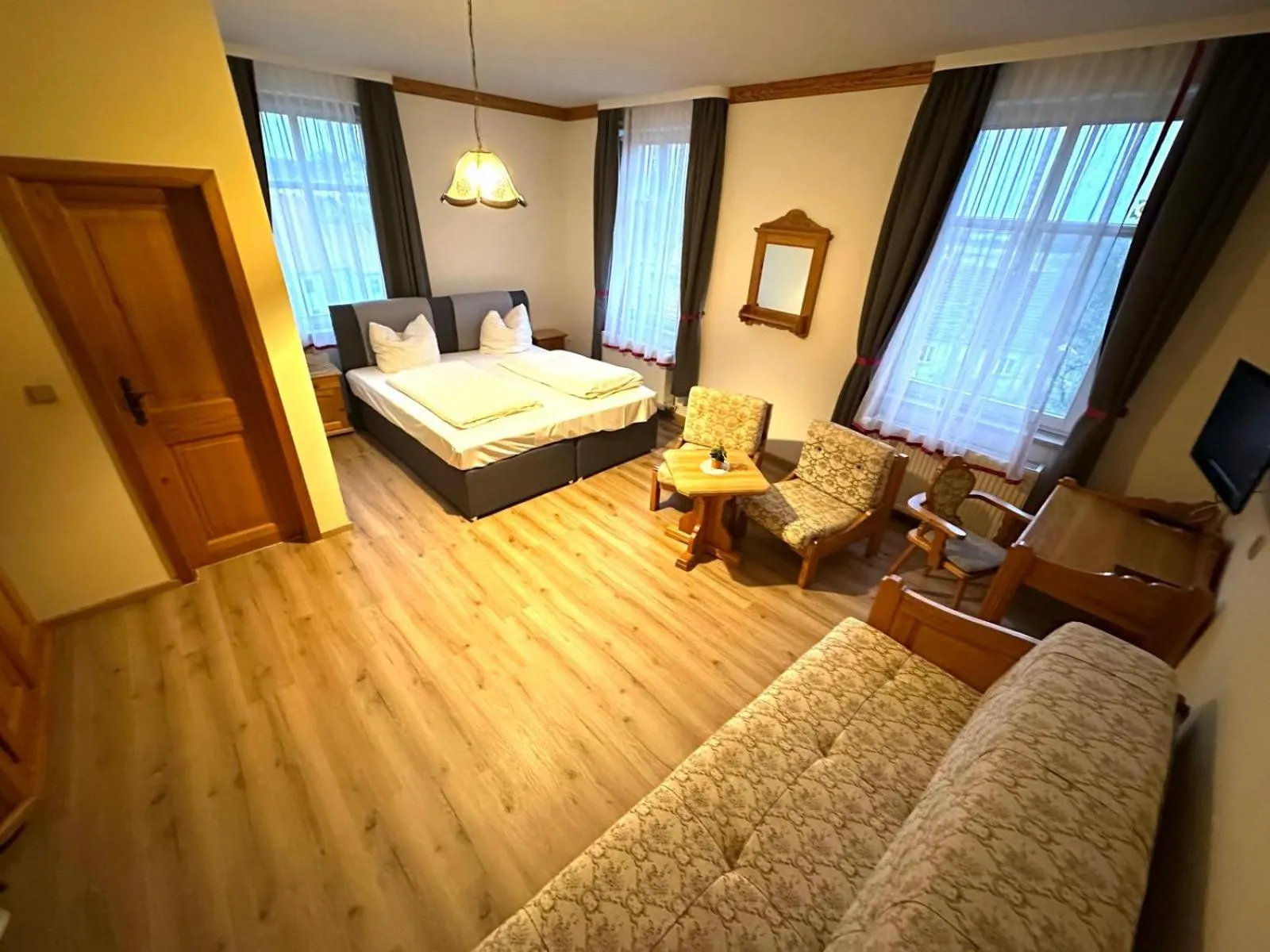 Bed in Hotel Schloßblick Trebsen