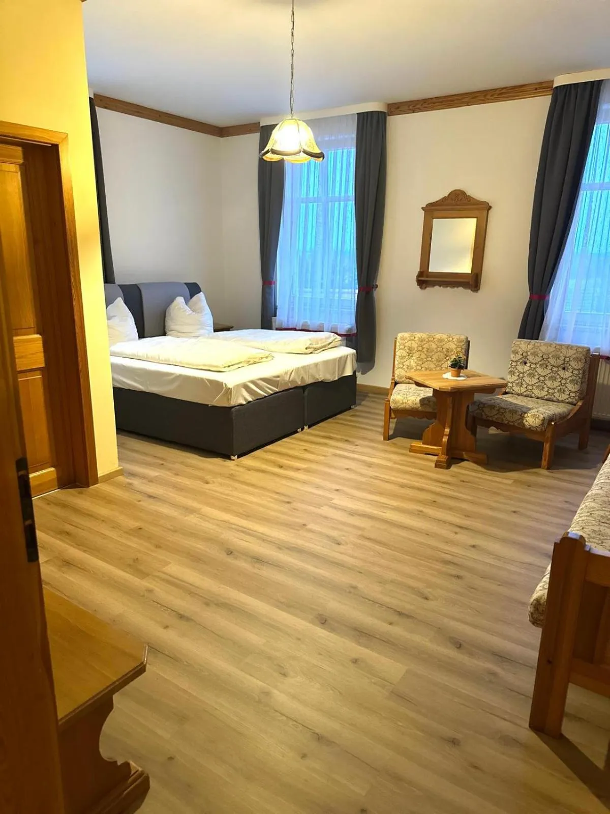 Bed in Hotel Schloßblick Trebsen