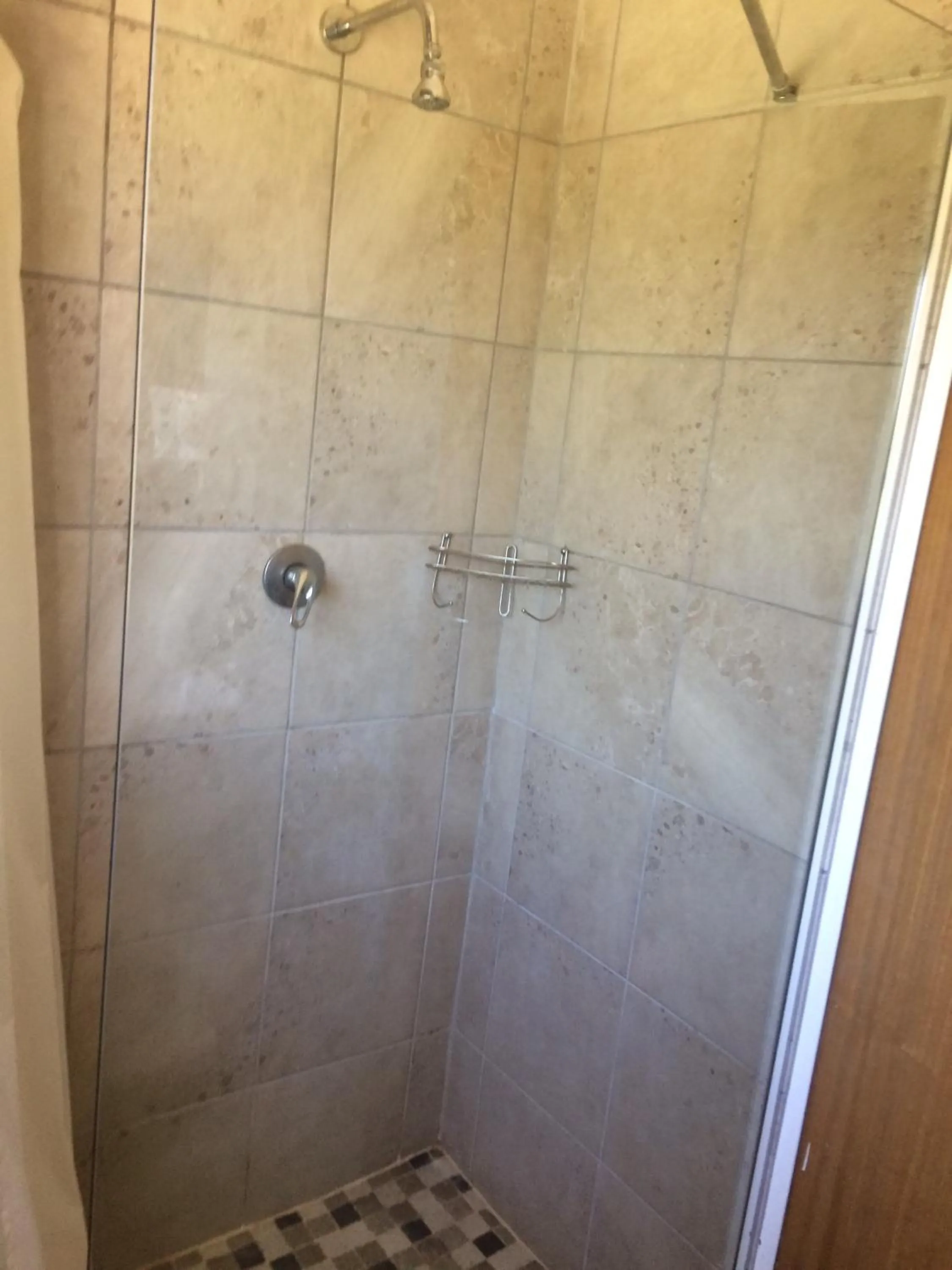 Shower in At The View B&B