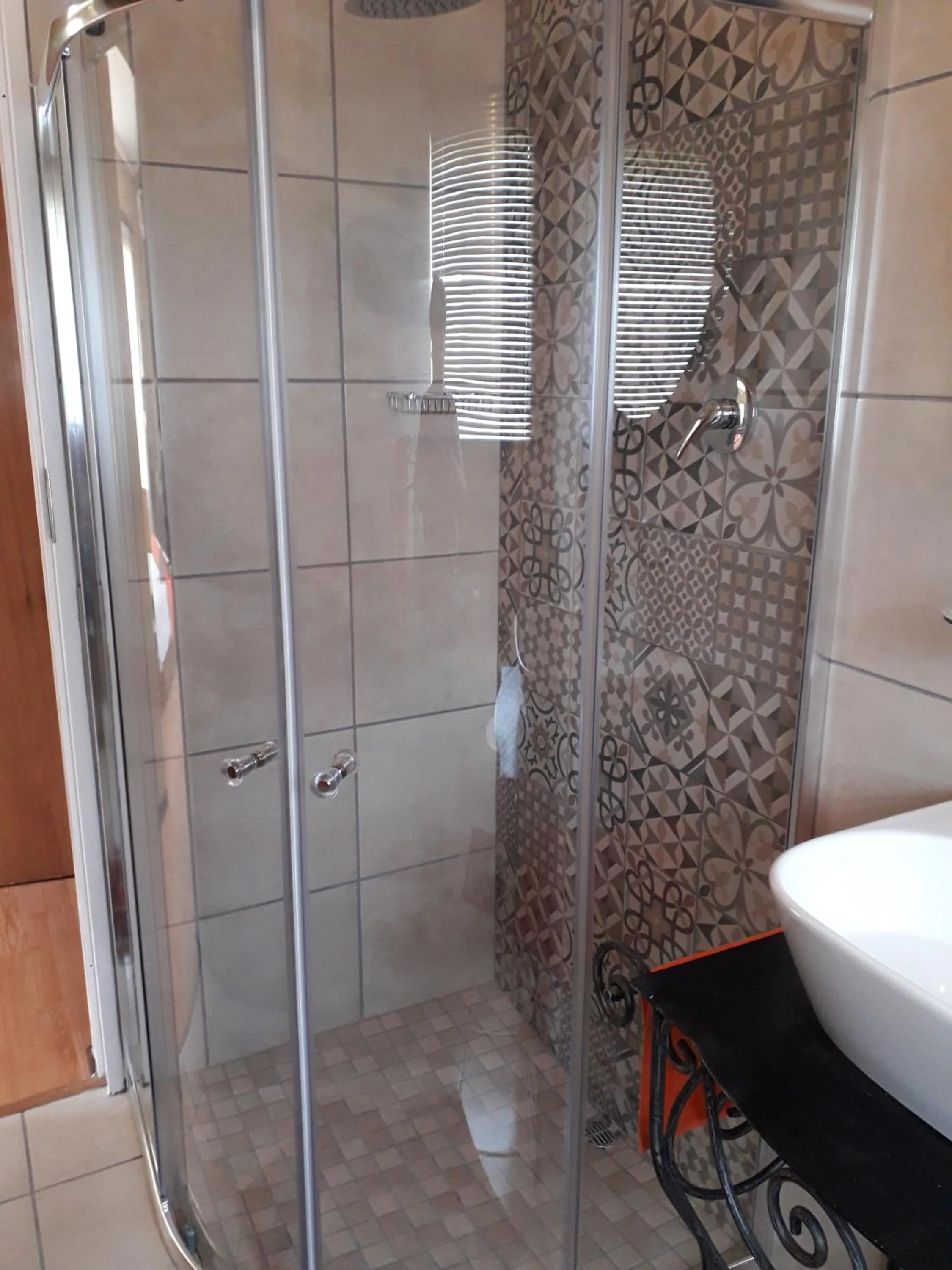 Shower in At The View B&B