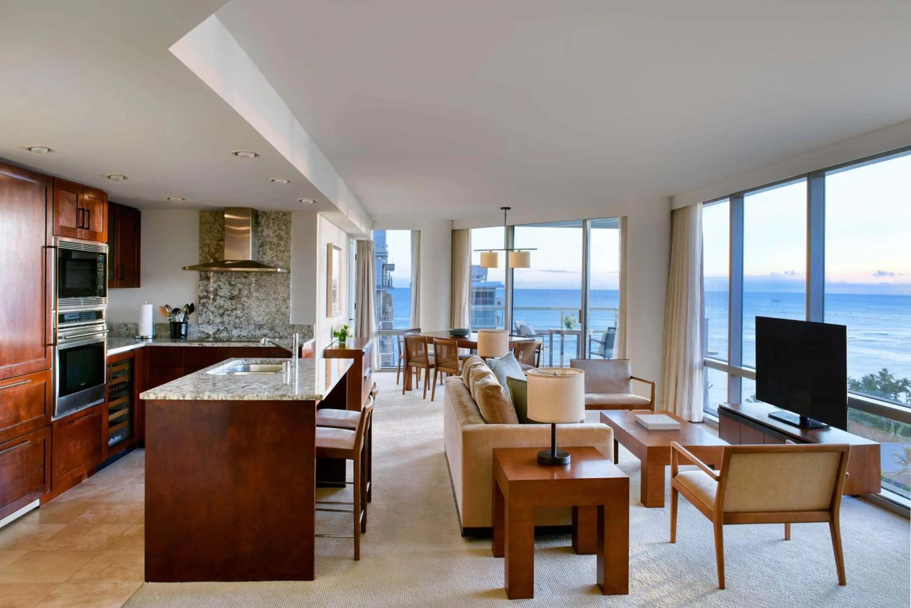 Living room in Trump International Hotel Waikiki