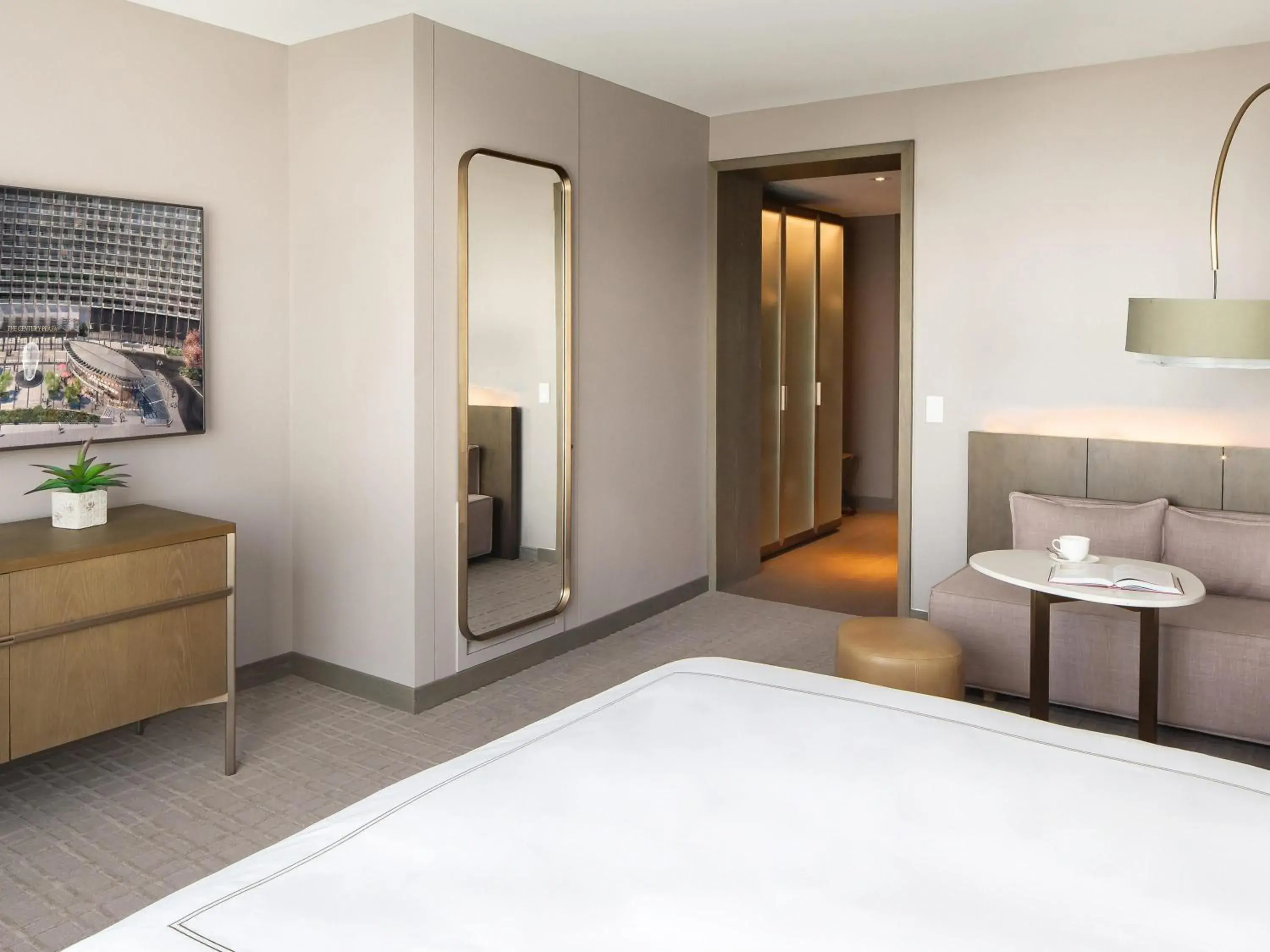 Bedroom, Bed in Fairmont Century Plaza Los Angeles at Beverly Hills Bedroom, Bed in Fairmont Century Plaza Los Angeles at Beverly Hills