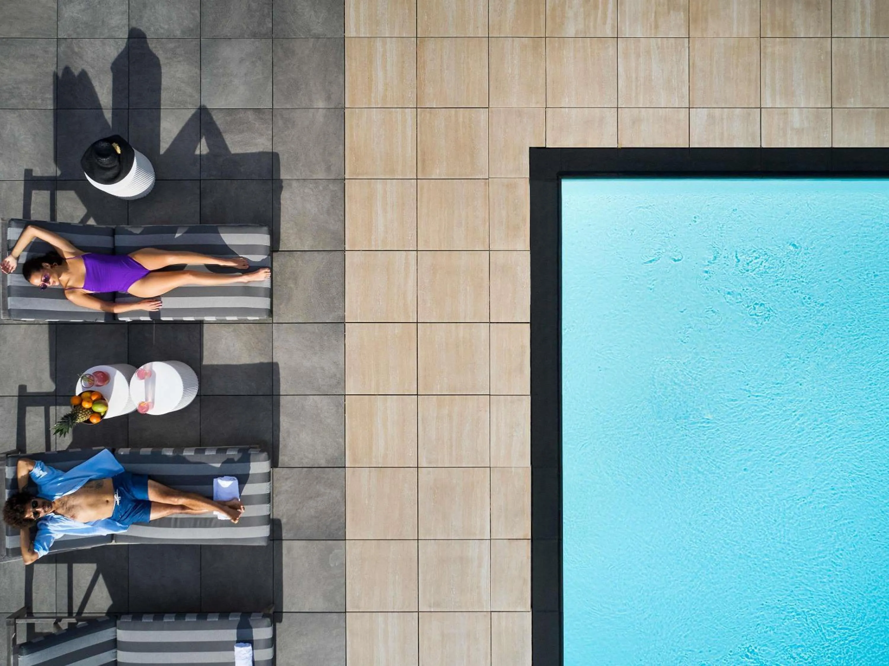 Pool view in Fairmont Century Plaza Los Angeles at Beverly Hills