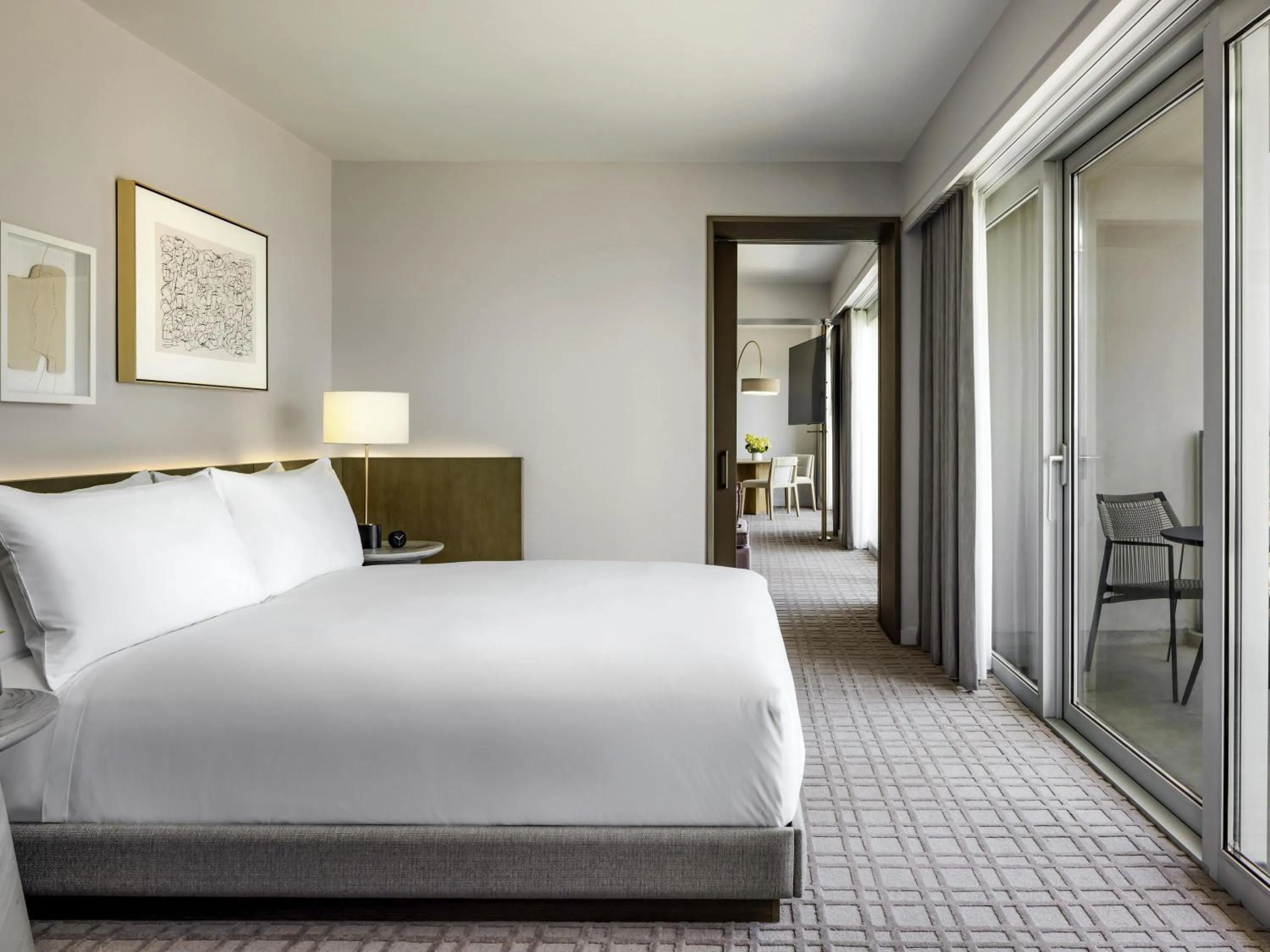 Bedroom, Bed in Fairmont Century Plaza Los Angeles at Beverly Hills