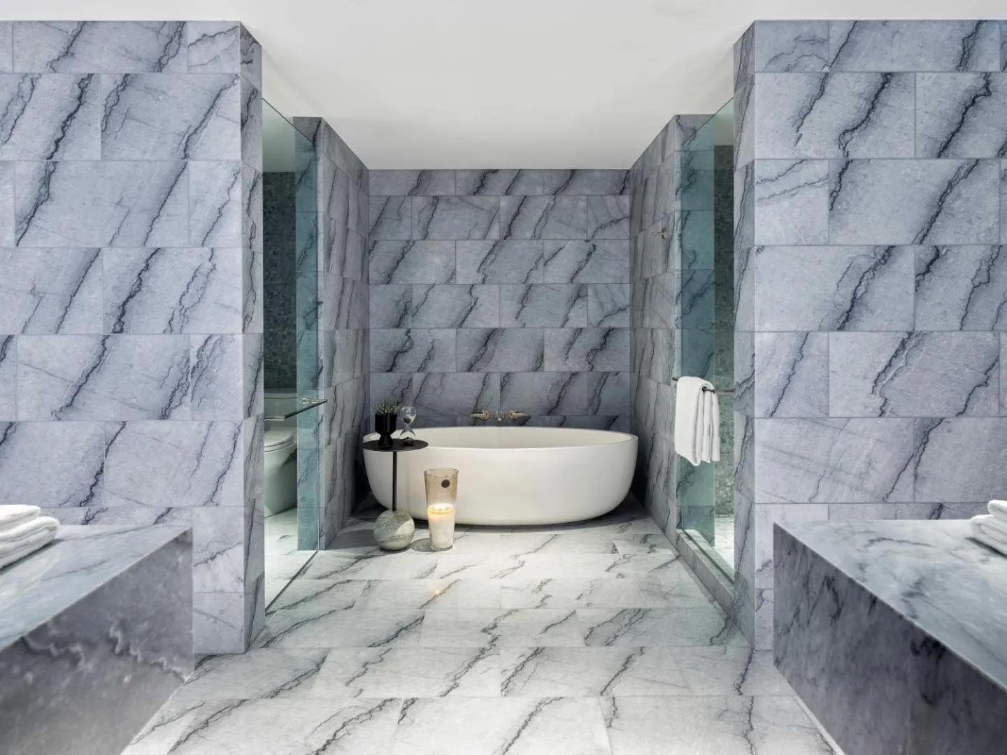 Bathroom in Fairmont Century Plaza Los Angeles at Beverly Hills